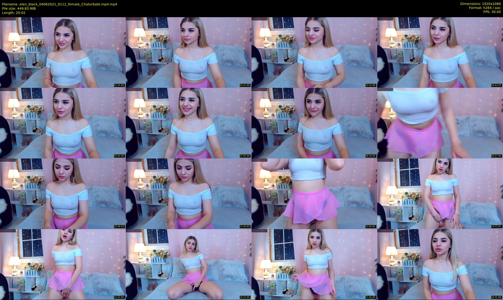 elen_black — 21 minute Chaturbate female cam show recording, 1080p, Jun 4, 2021