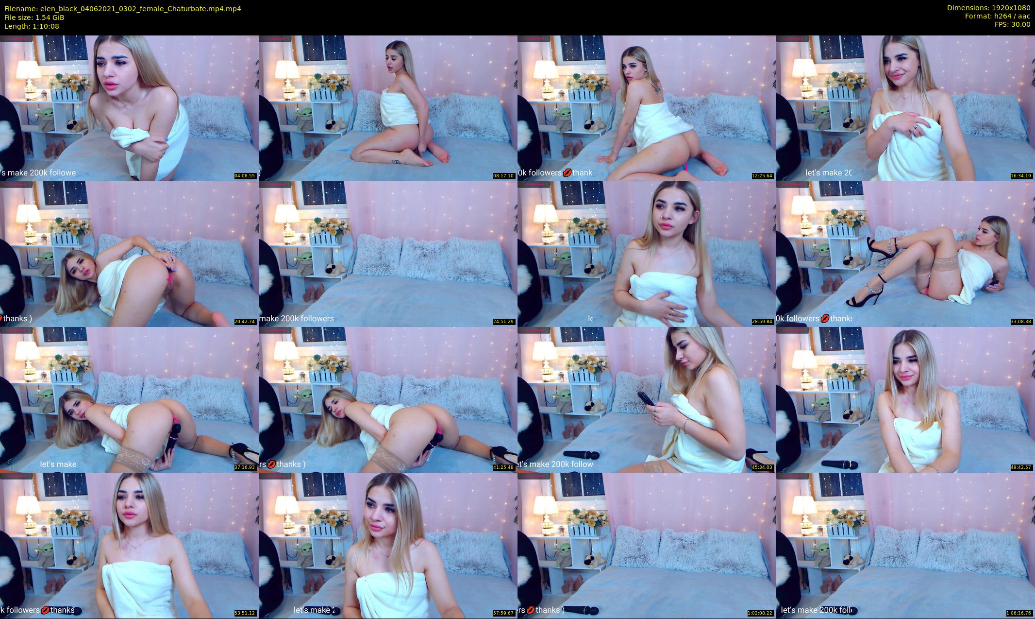 elen_black — 71 minute Chaturbate female cam show recording, 1080p, Jun 4, 2021