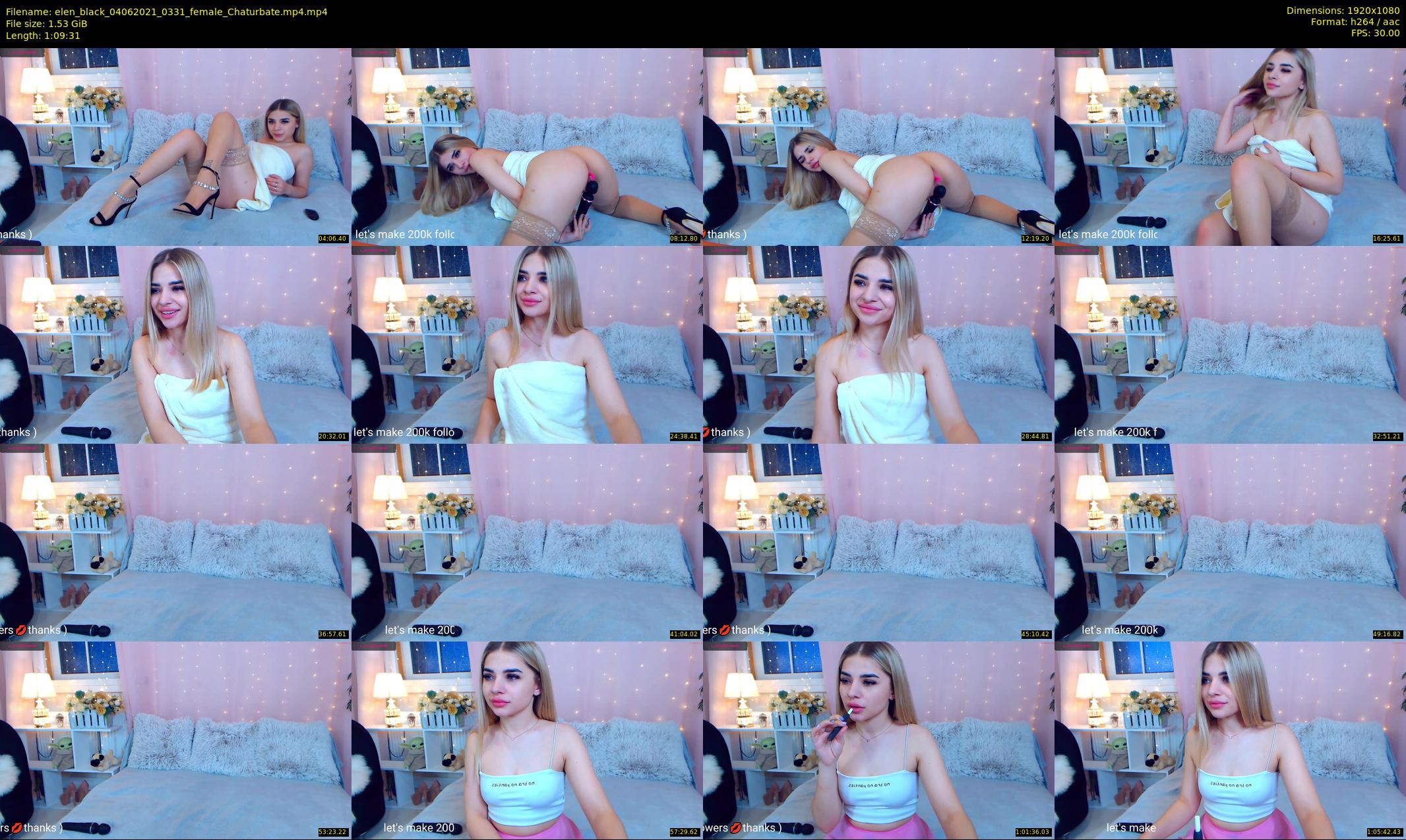 elen_black — 70 minute Chaturbate female cam show recording, 1080p, Jun 4, 2021