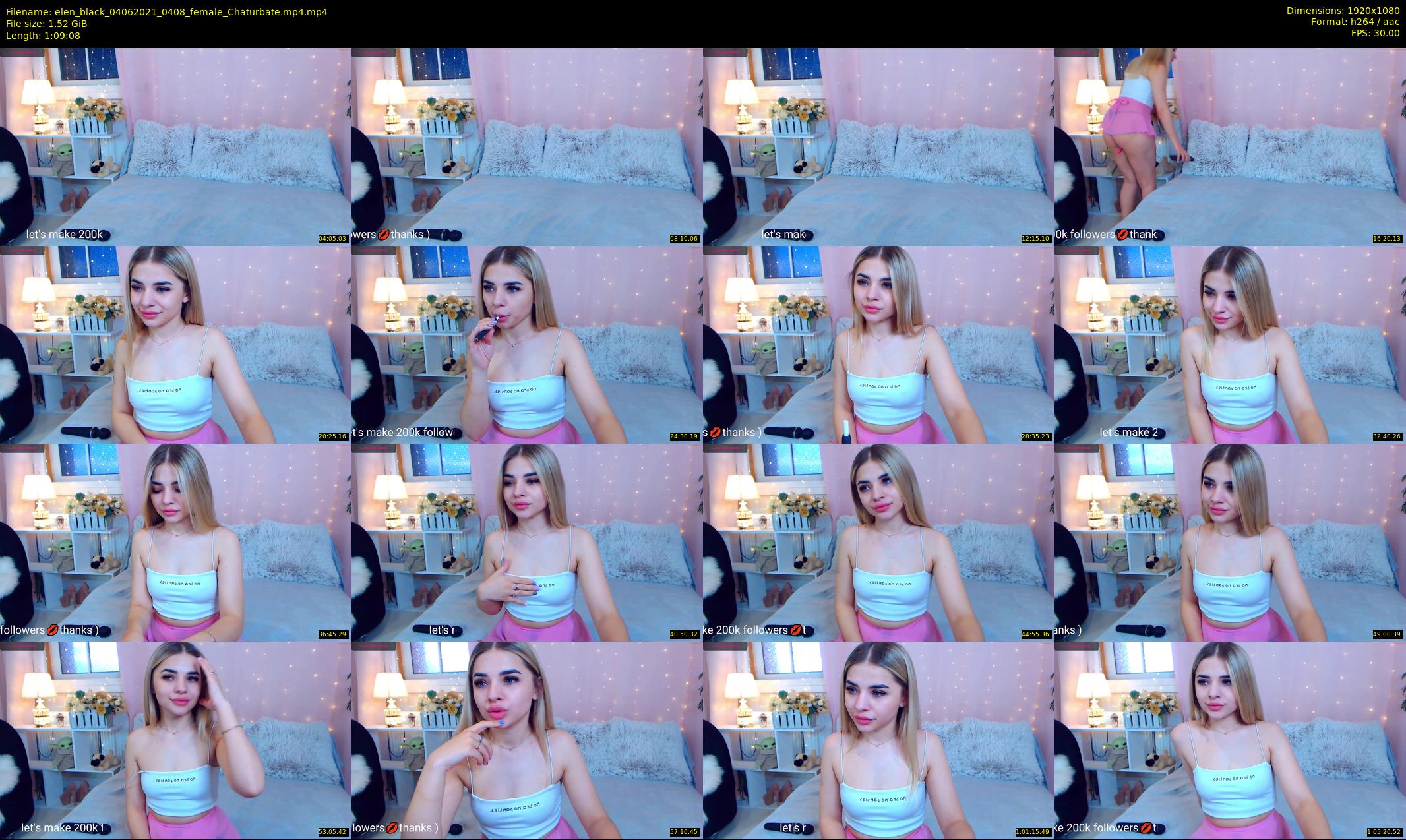 elen_black — 70 minute Chaturbate female cam show recording, 1080p, Jun 4, 2021