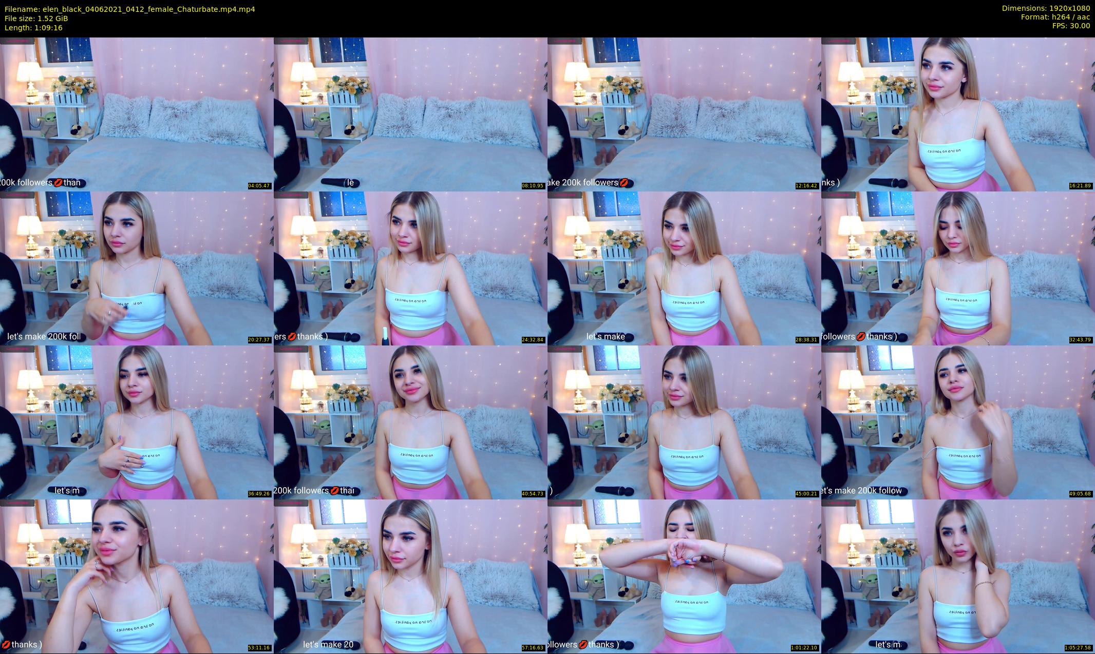 elen_black — 70 minute Chaturbate female cam show recording, 1080p, Jun 4, 2021