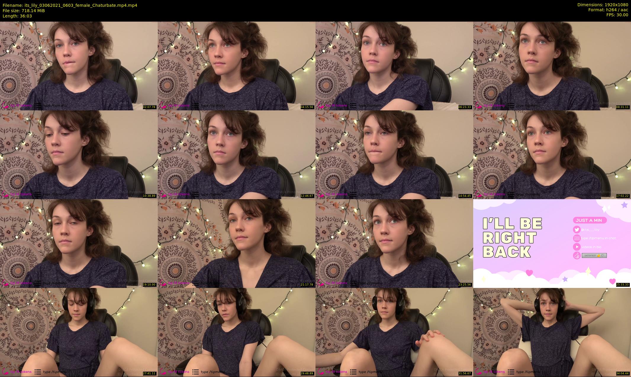 its_lily — 37 minute Chaturbate female cam show recording, 1080p, Jun 3, 2021