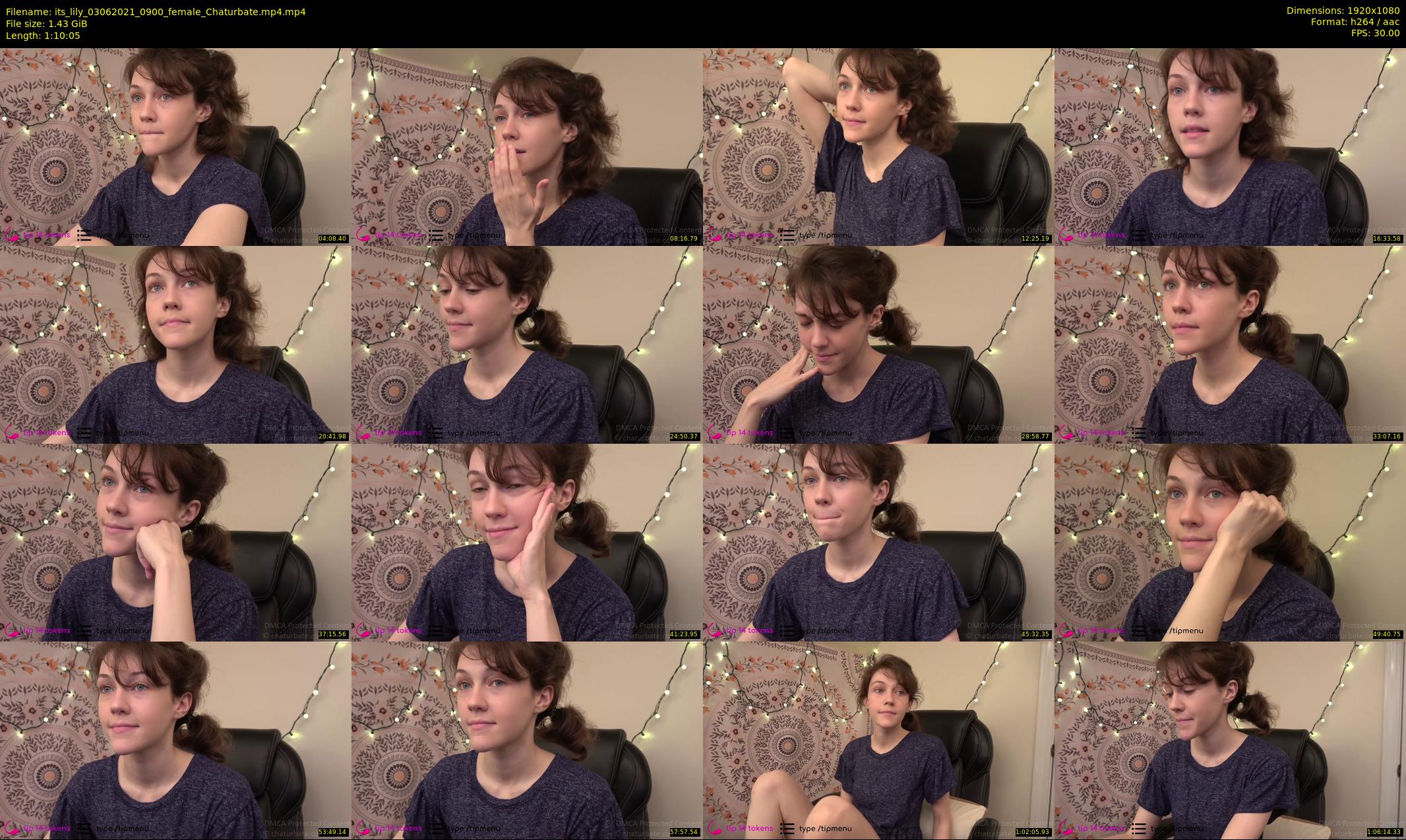 its_lily — 71 minute Chaturbate female cam show recording, 1080p, Jun 3, 2021