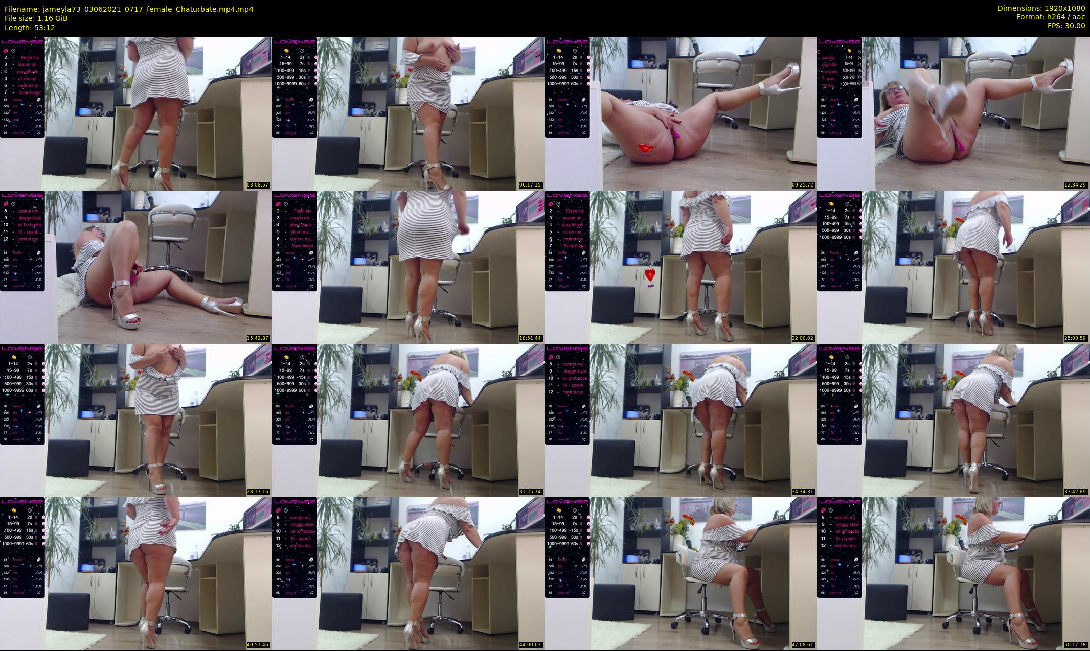 jameyla73 — 54 minute Chaturbate female cam show recording, 1080p, Jun 3, 2021