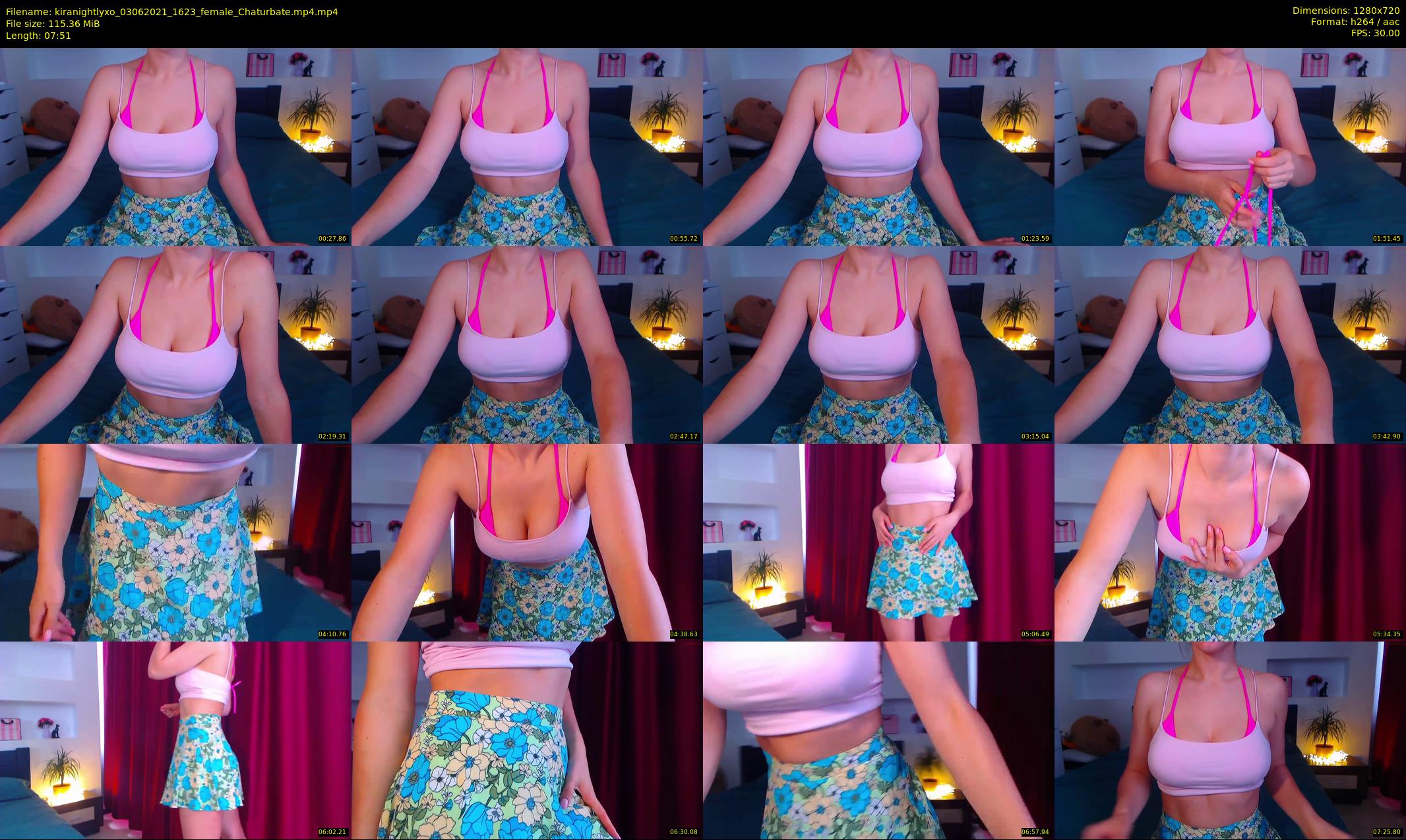 kiranightlyxo — 8 minute Chaturbate female cam show recording, 720p, Jun 3, 2021