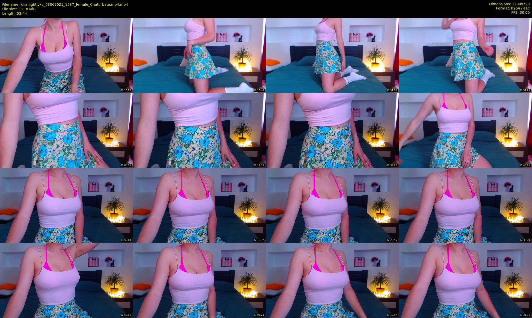kiranightlyxo — 4 minute Chaturbate female cam show recording, 720p, Jun 3, 2021