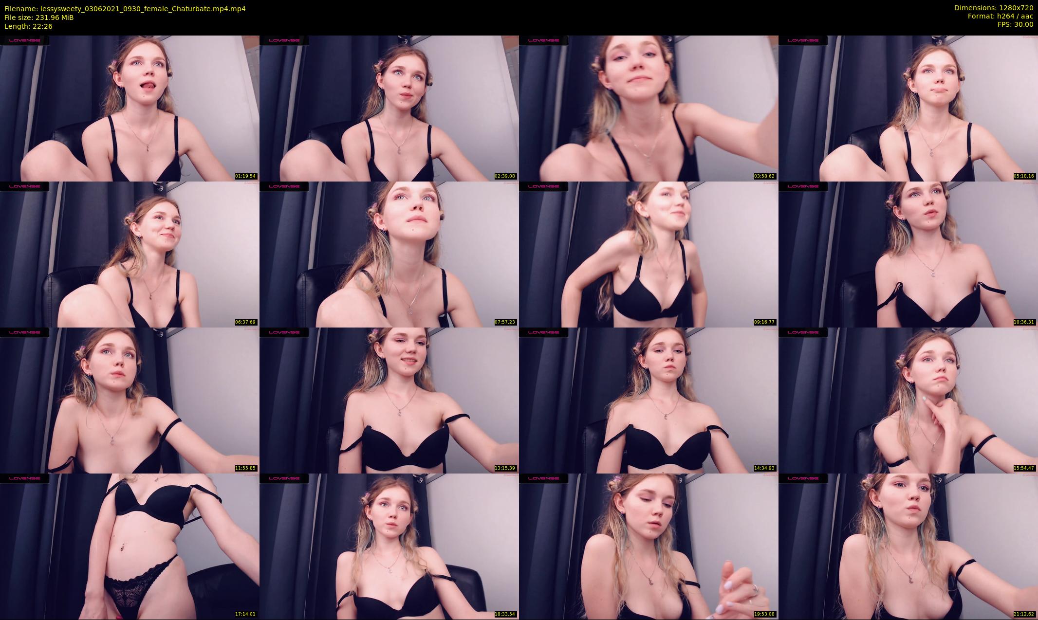lessysweety — 23 minute Chaturbate female cam show recording, 720p, Jun 3, 2021