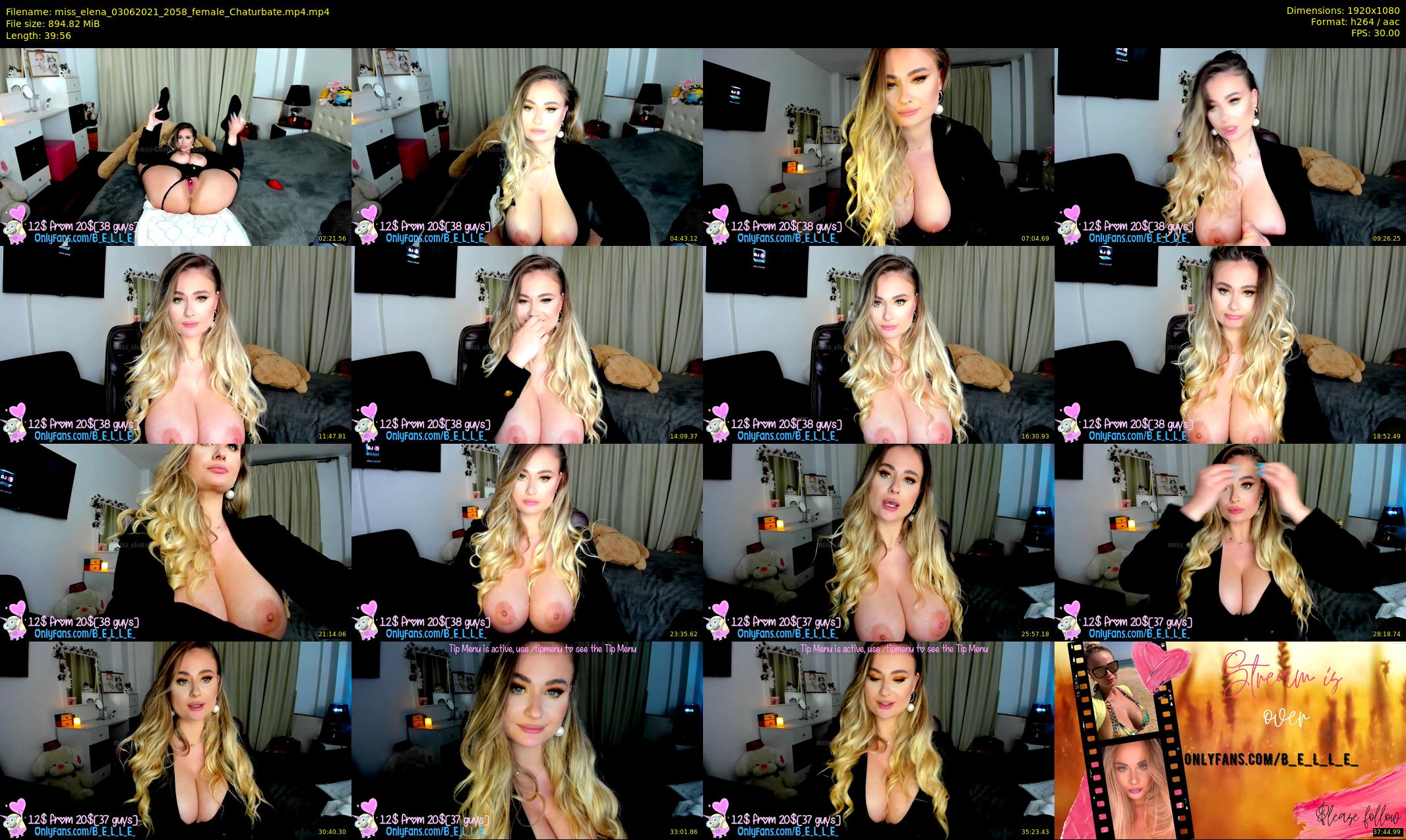 miss_elena — 40 minute Chaturbate female cam show recording, 1080p, Jun 3, 2021