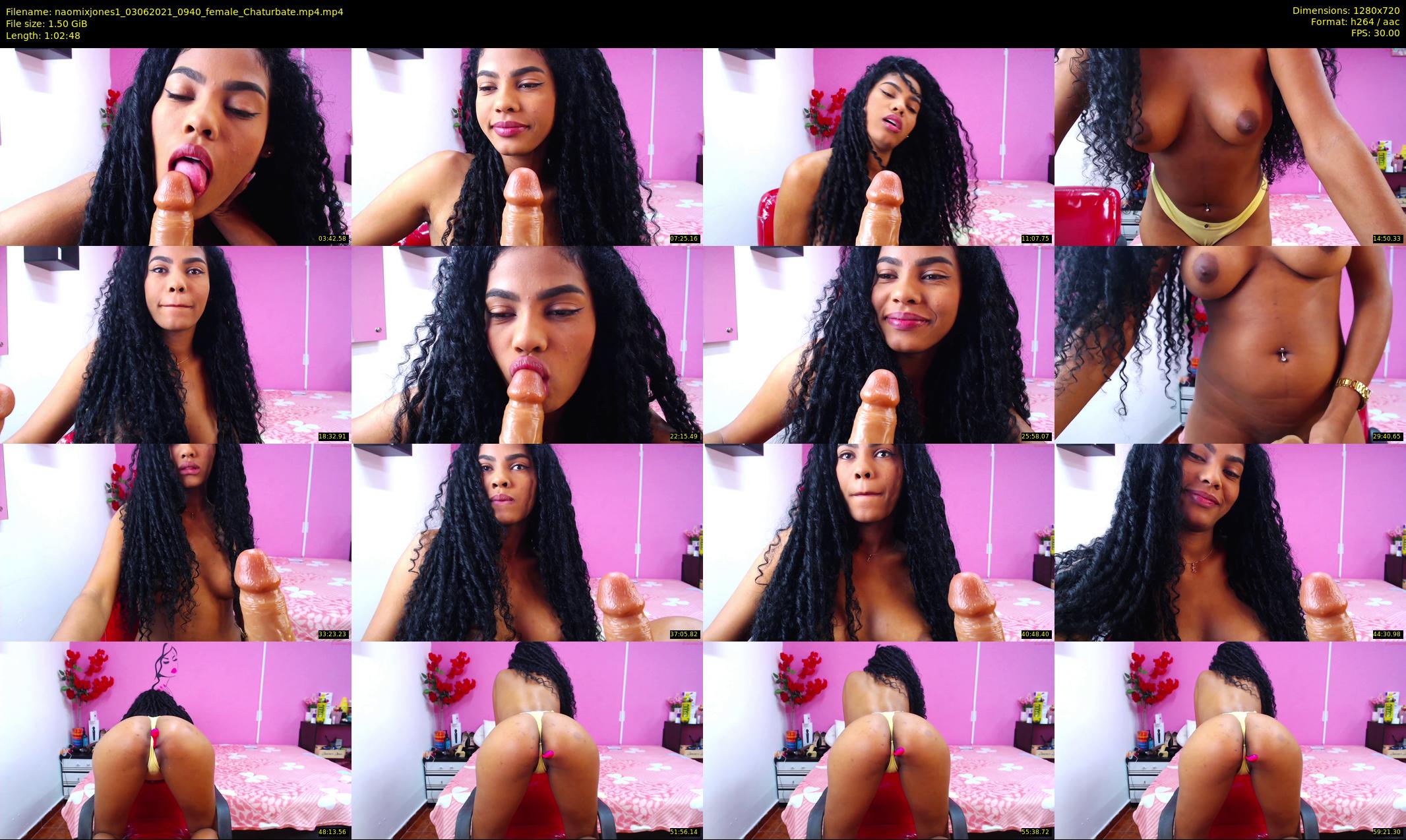 naomixjones1 — 63 minute Chaturbate female cam show recording, 720p, Jun 3, 2021
