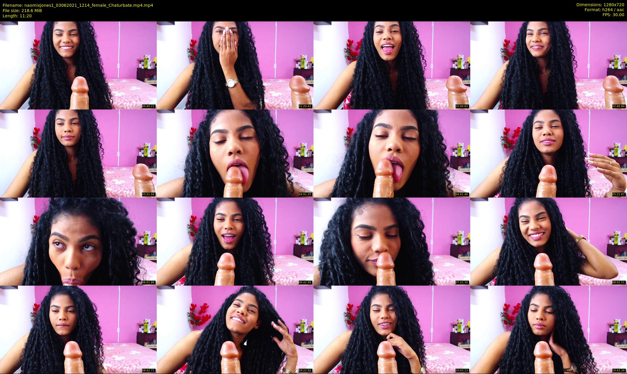 naomixjones1 — 12 minute Chaturbate female cam show recording, 720p, Jun 3, 2021