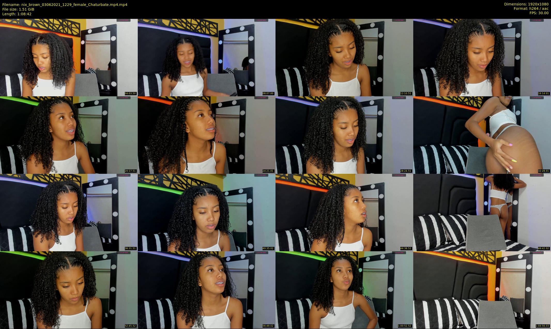 nix_brown — 69 minute Chaturbate female cam show recording, 1080p, Jun 3, 2021