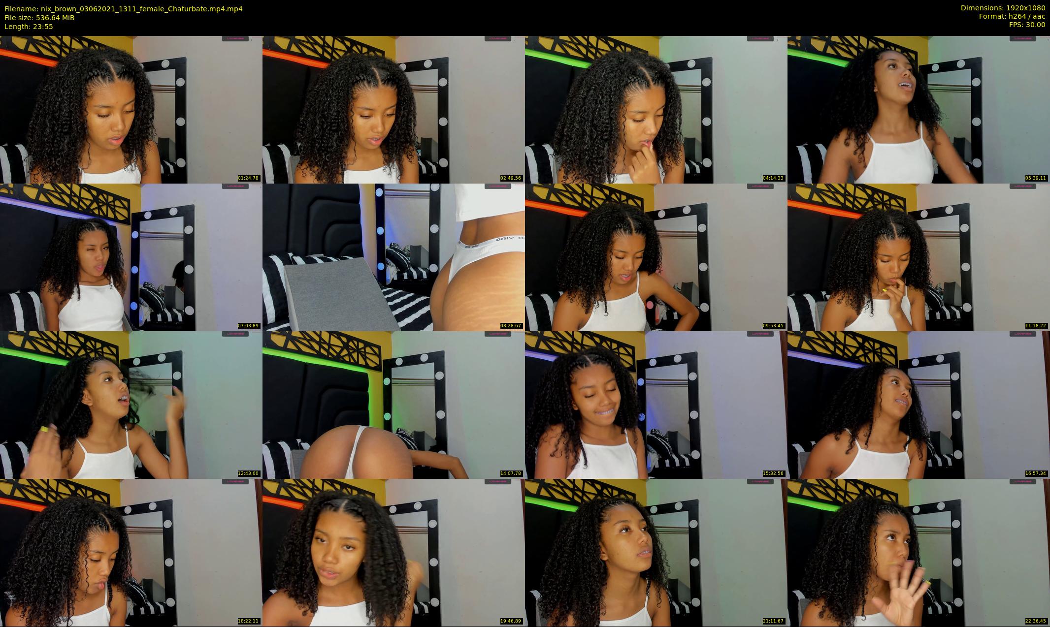 nix_brown — 24 minute Chaturbate female cam show recording, 1080p, Jun 3, 2021