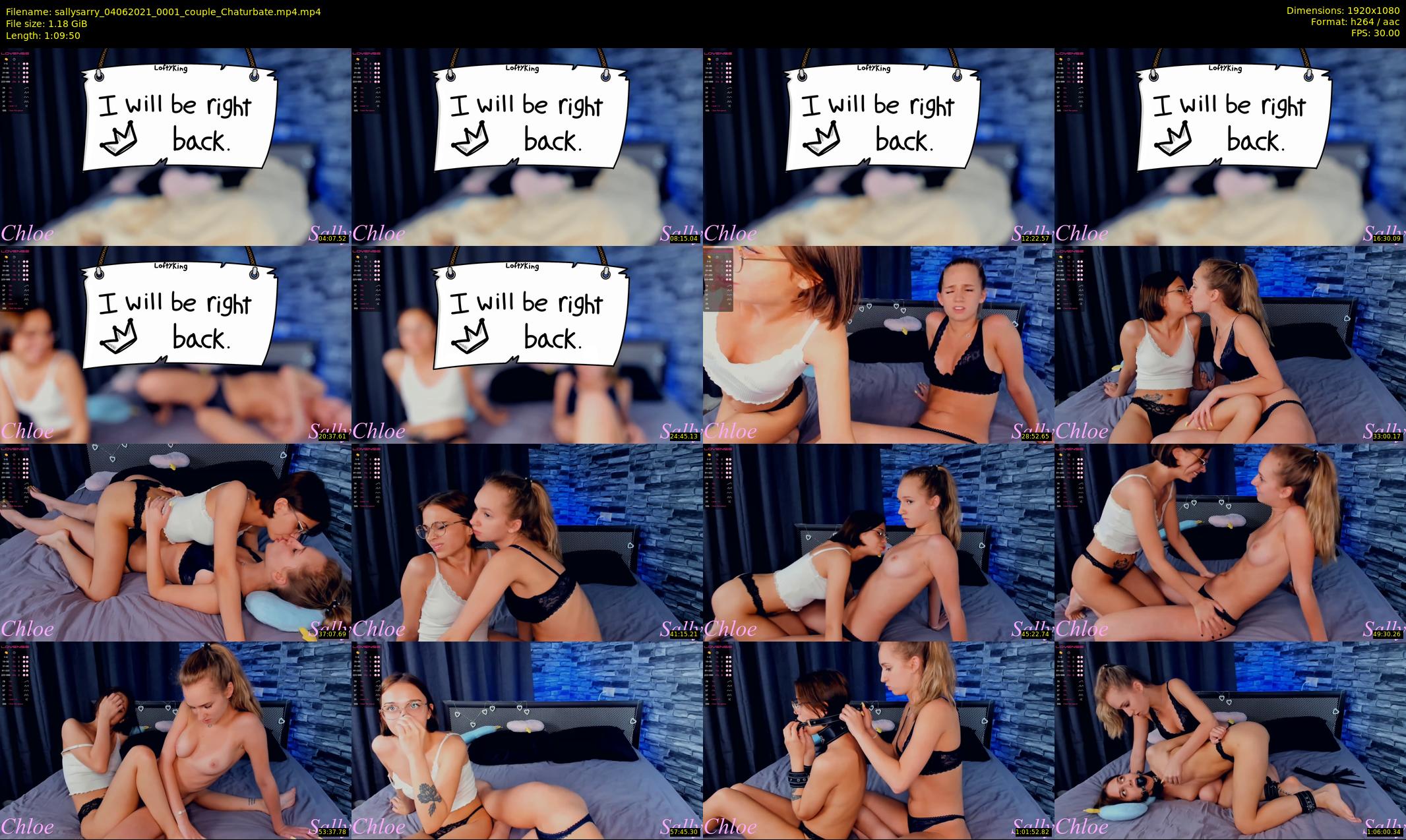 sallysarry — 70 minute Chaturbate couple cam show recording, 1080p, Jun 4, 2021