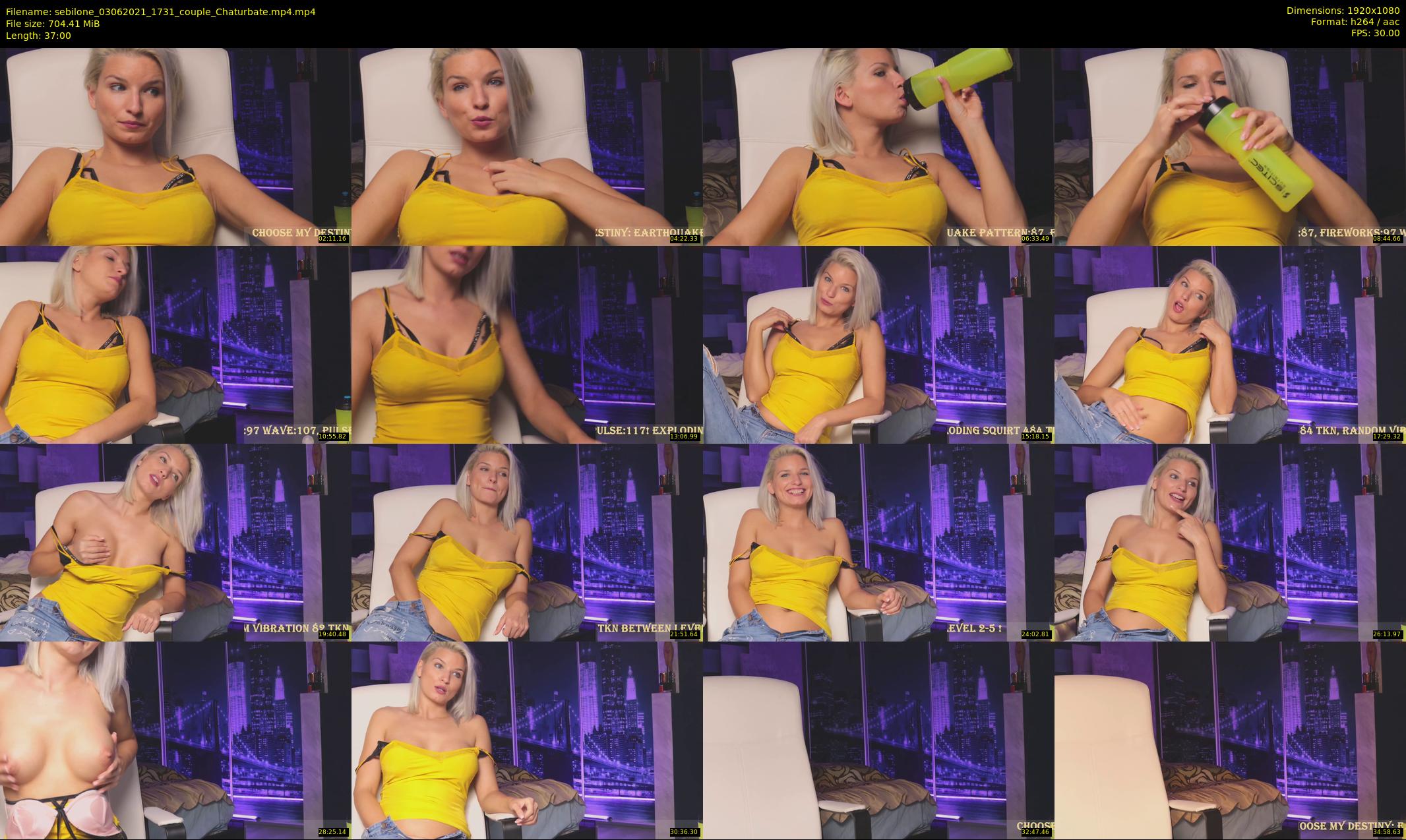 sebilone — 37 minute Chaturbate couple cam show recording, 1080p, Jun 3, 2021