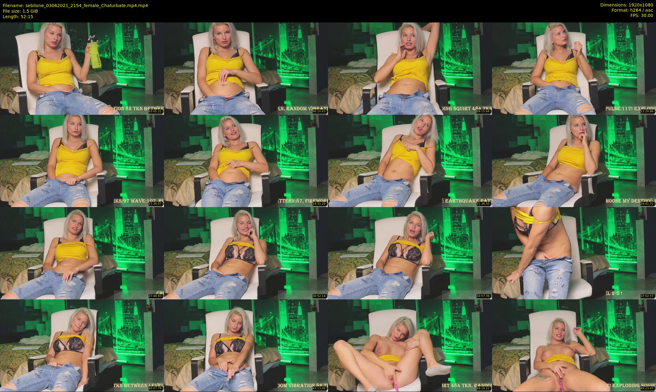 sebilone — 53 minute Chaturbate couple cam show recording, 1080p, Jun 3, 2021
