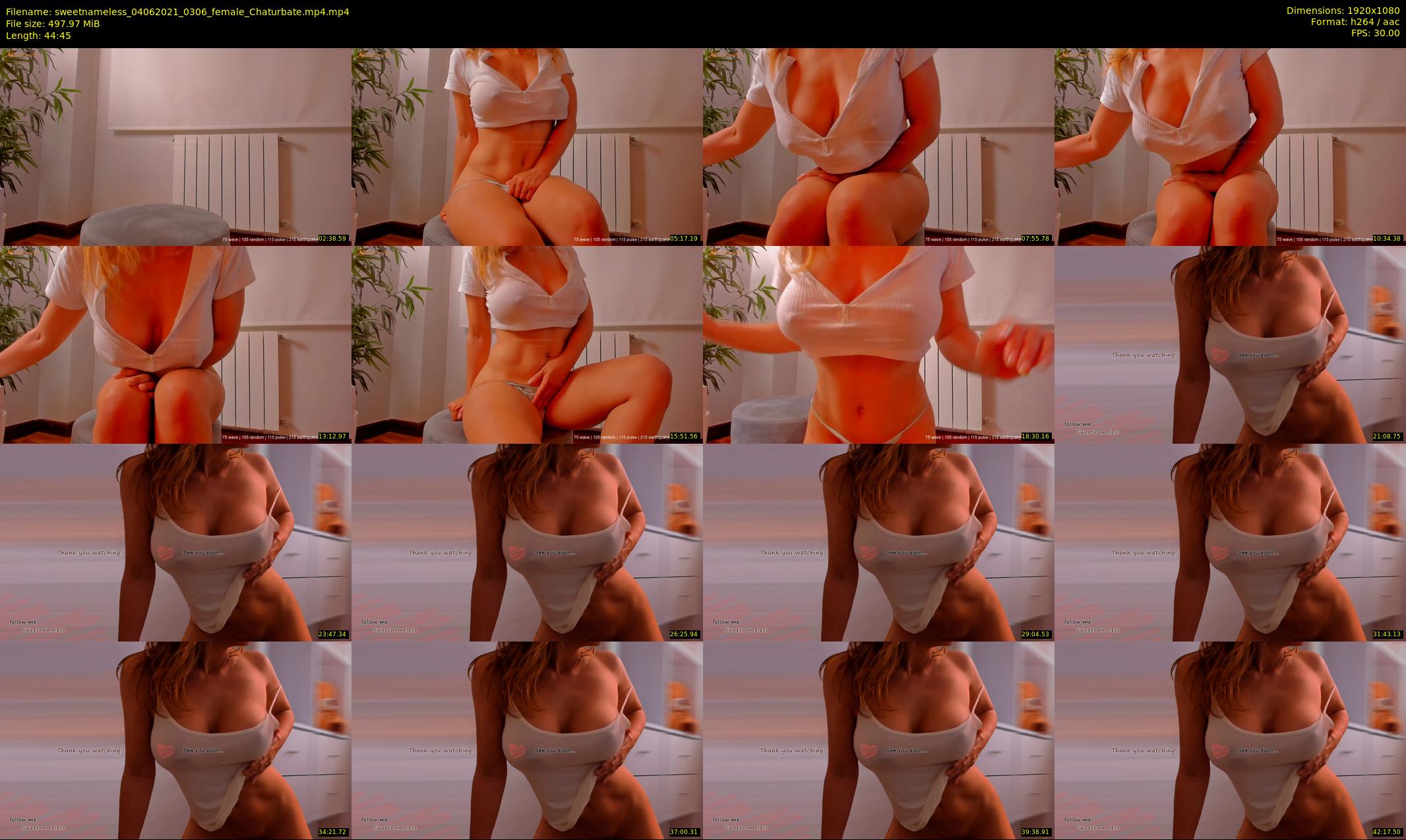 sweetnameless — 45 minute Chaturbate couple cam show recording, 1080p, Jun 4, 2021