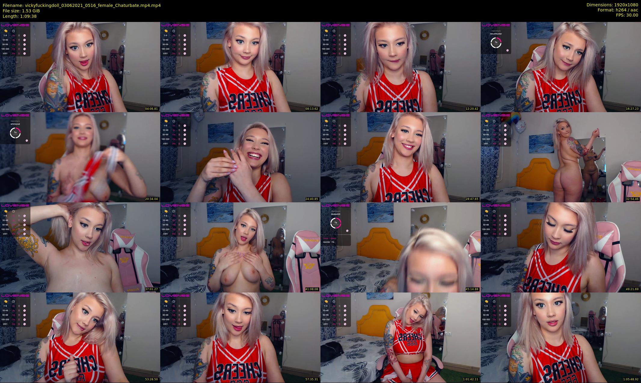 vickyfuckingdoll — 70 minute Chaturbate female cam show recording, 1080p, Jun 3, 2021
