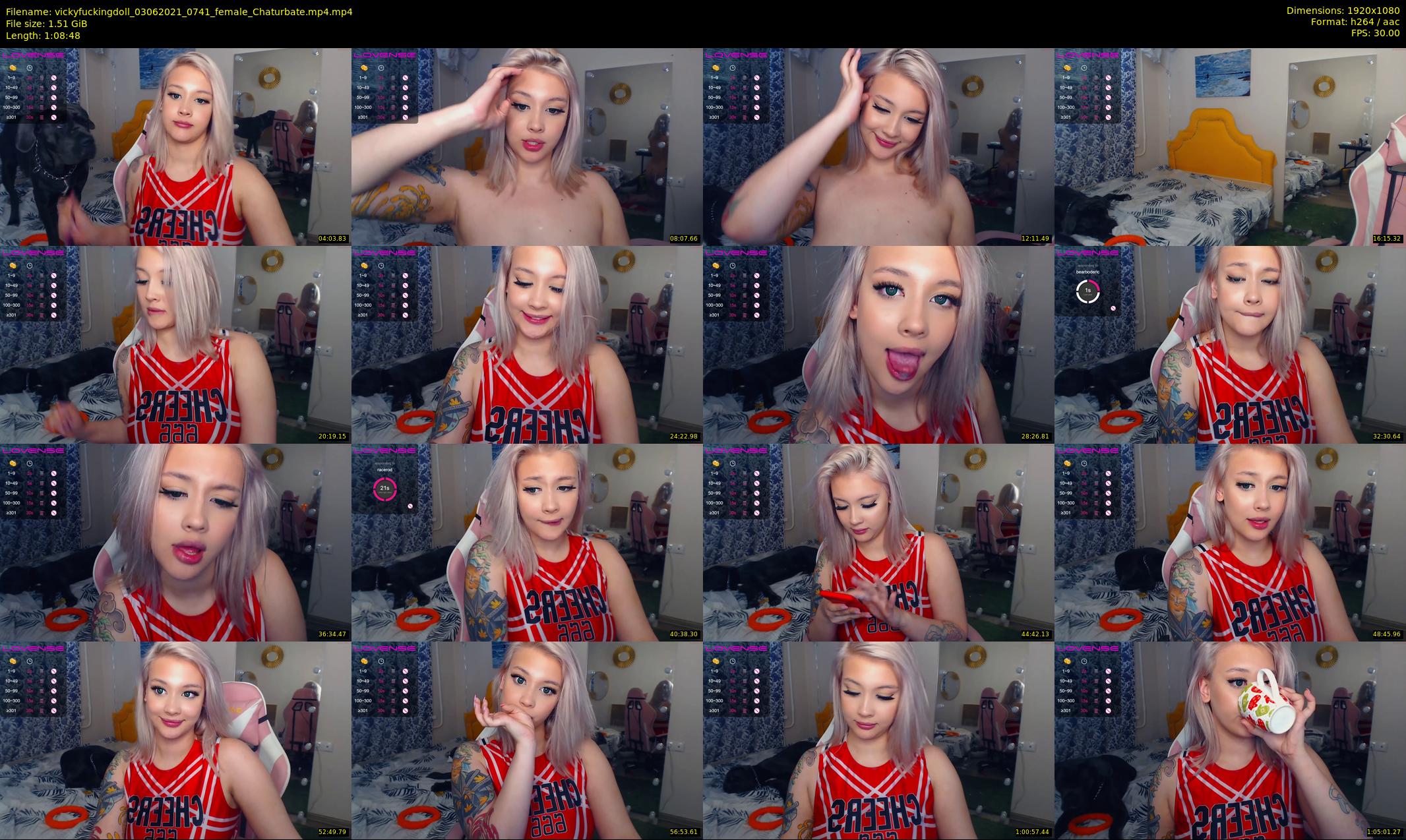 vickyfuckingdoll — 69 minute Chaturbate female cam show recording, 1080p, Jun 3, 2021
