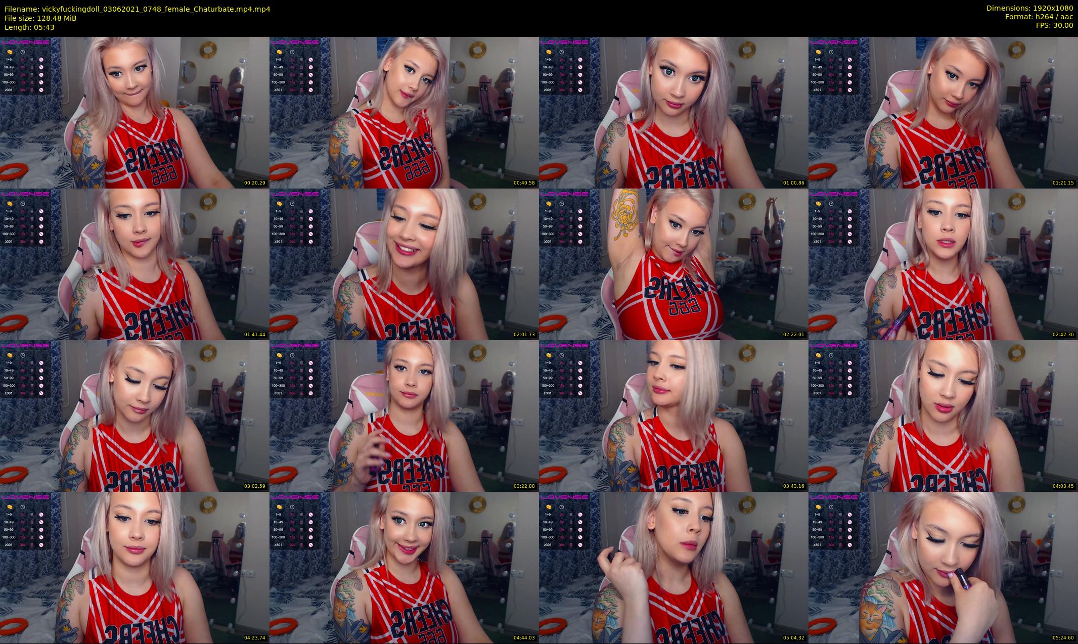 vickyfuckingdoll — 6 minute Chaturbate female cam show recording, 1080p, Jun 3, 2021