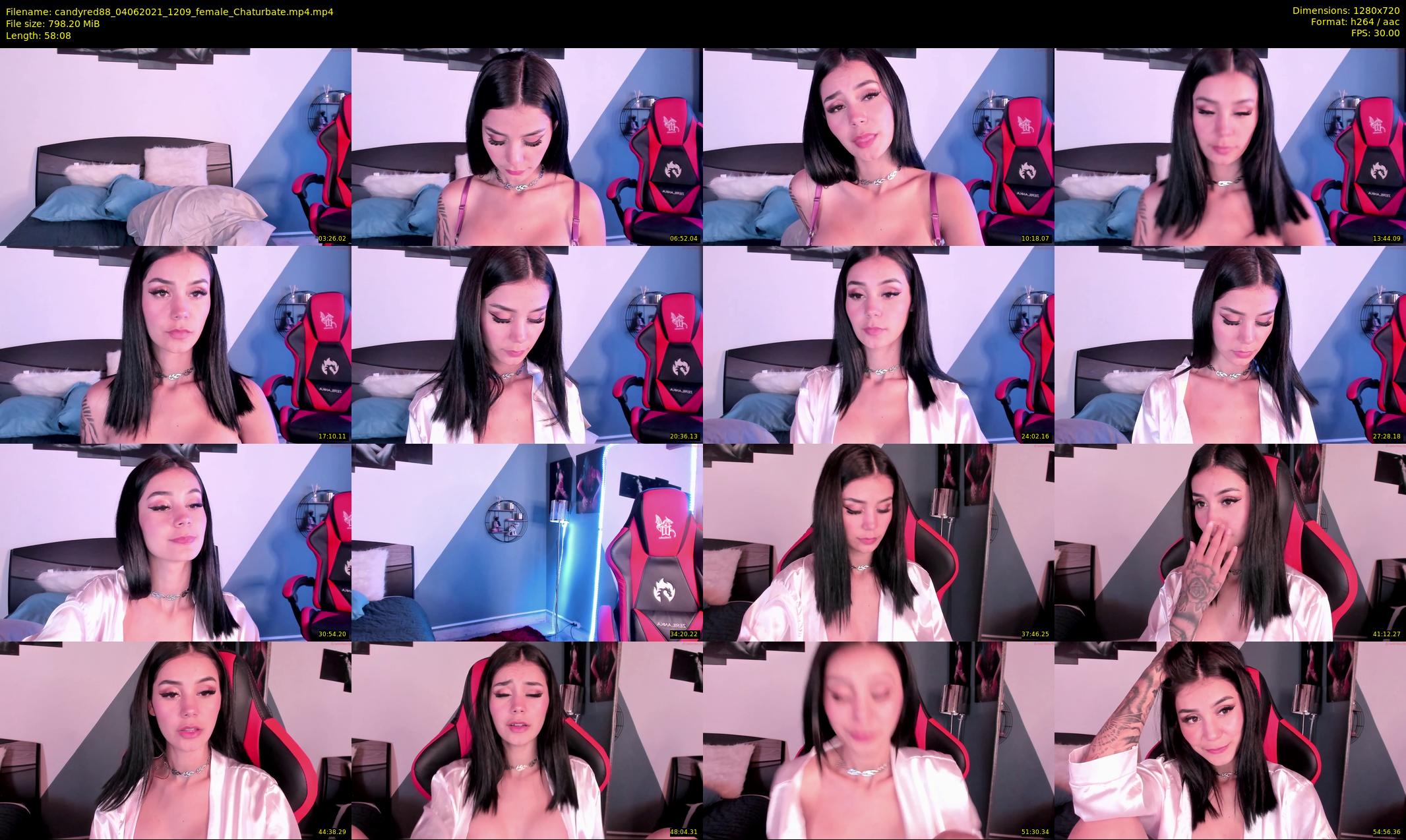 candyred88 — 59 minute Chaturbate female cam show recording, 720p, Jun 4, 2021