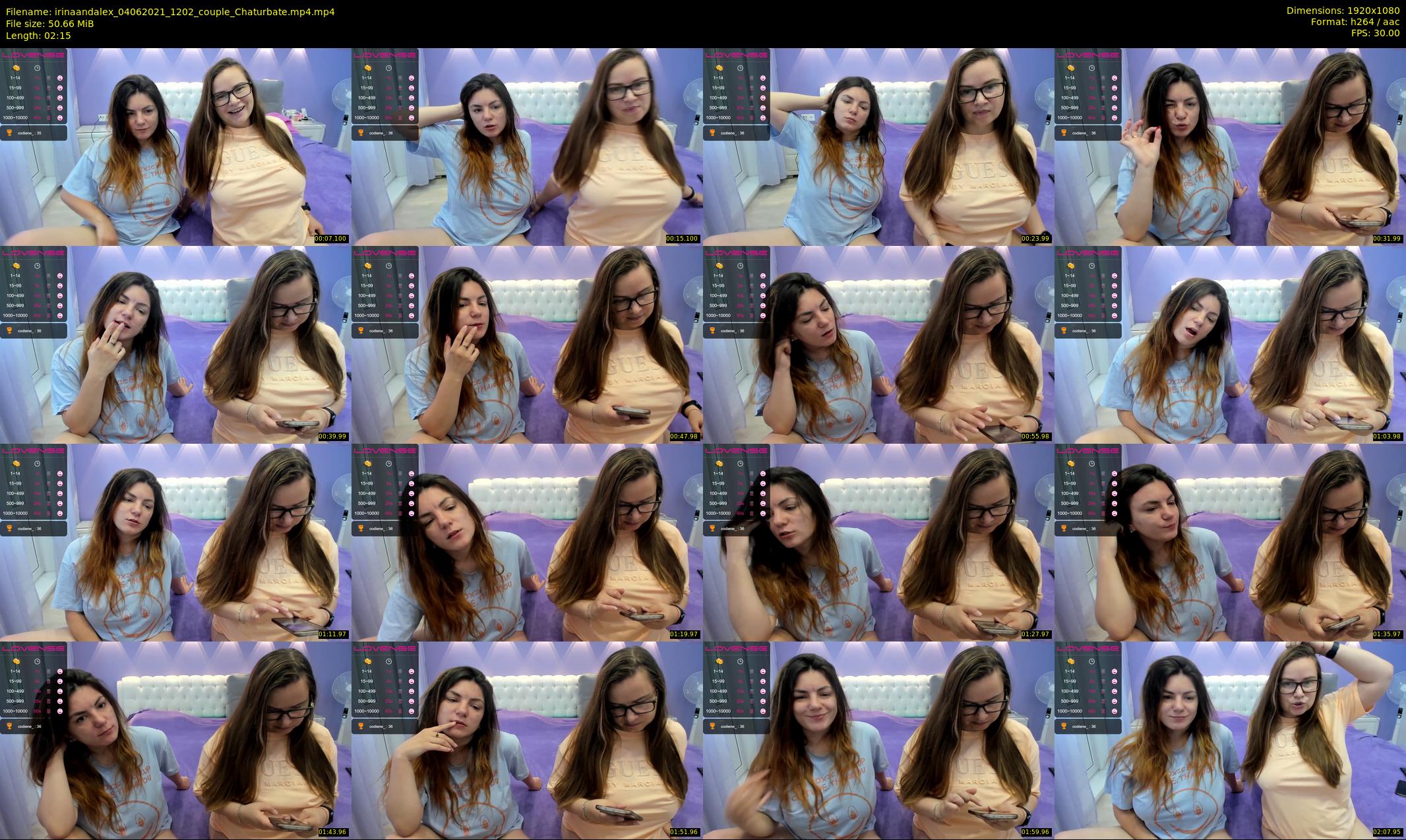 irinaandalex — 3 minute Chaturbate couple cam show recording, 1080p, Jun 4, 2021
