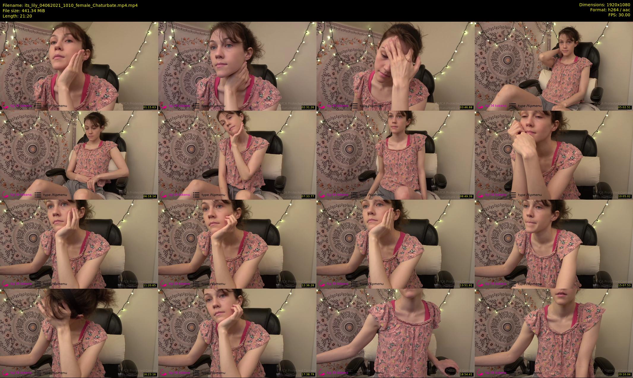 its_lily — 22 minute Chaturbate female cam show recording, 1080p, Jun 4, 2021