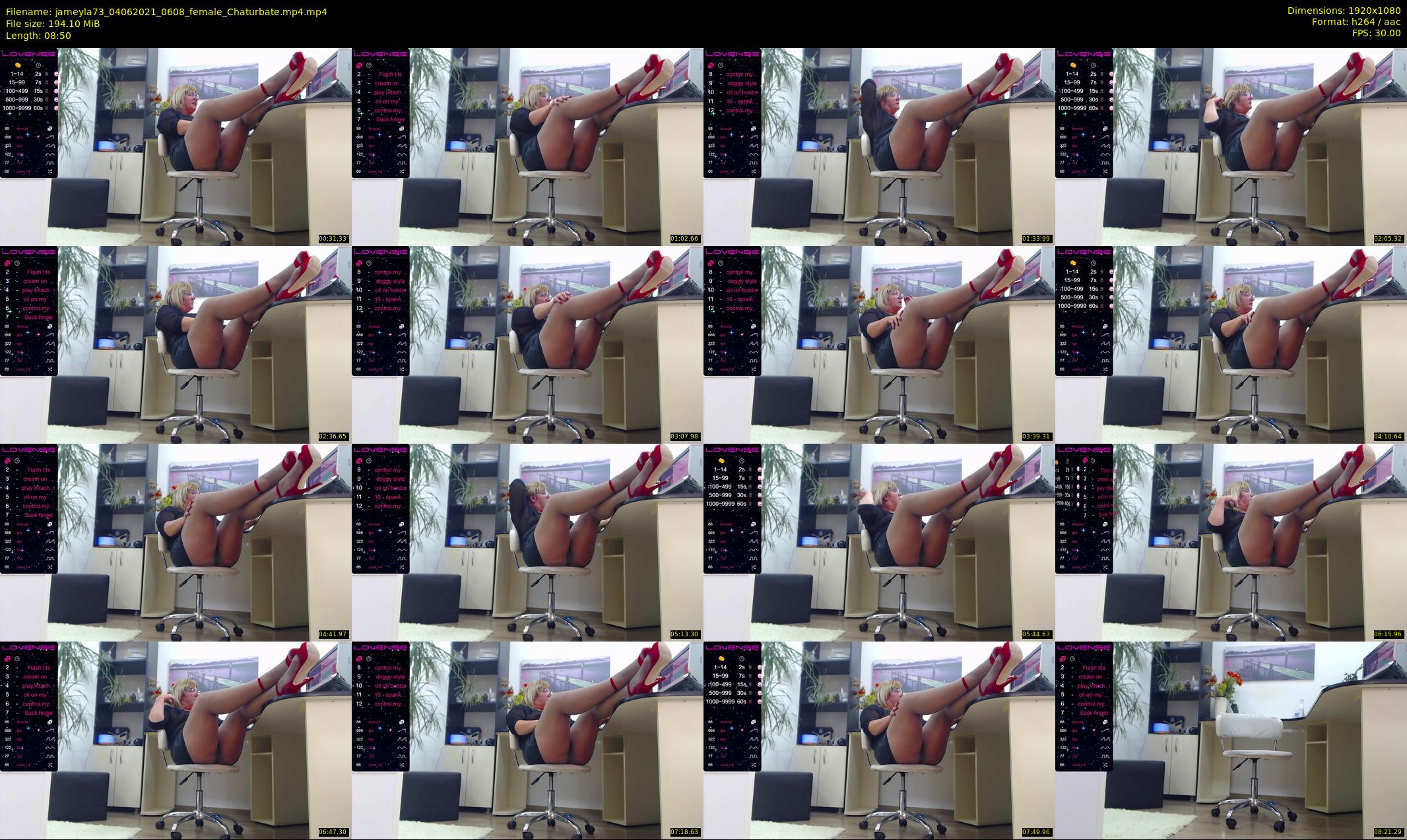 jameyla73 — 9 minute Chaturbate female cam show recording, 1080p, Jun 4, 2021