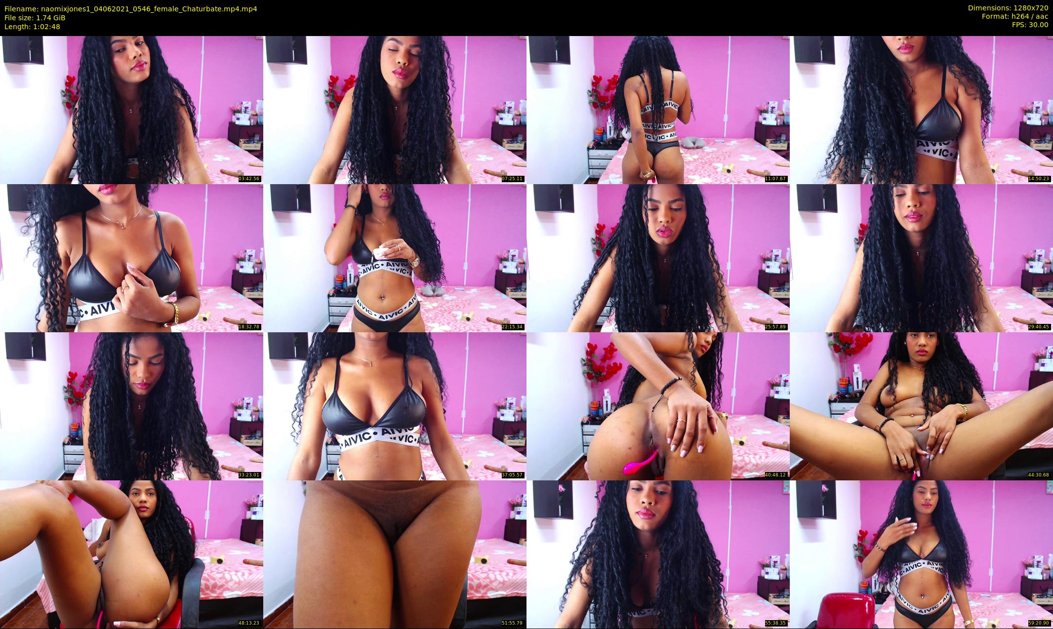naomixjones1 — 63 minute Chaturbate female cam show recording, 720p, Jun 4, 2021