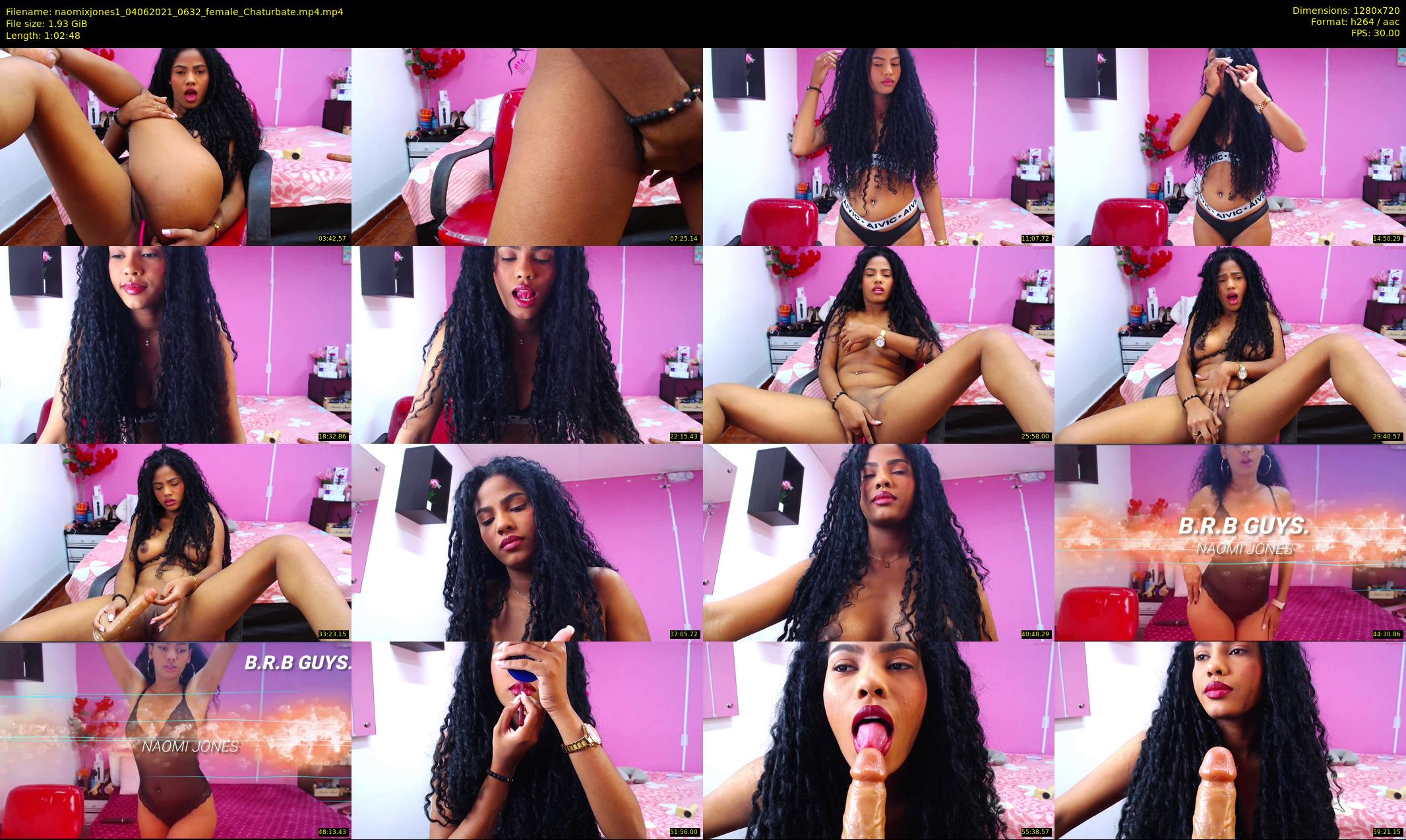naomixjones1 — 63 minute Chaturbate female cam show recording, 720p, Jun 4, 2021