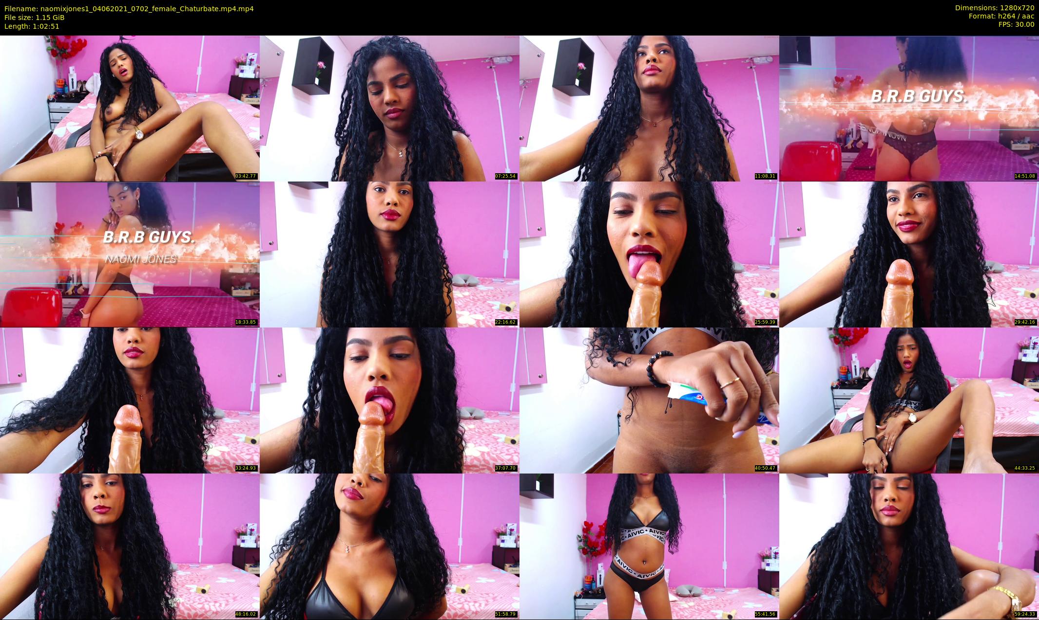 naomixjones1 — 63 minute Chaturbate female cam show recording, 720p, Jun 4, 2021