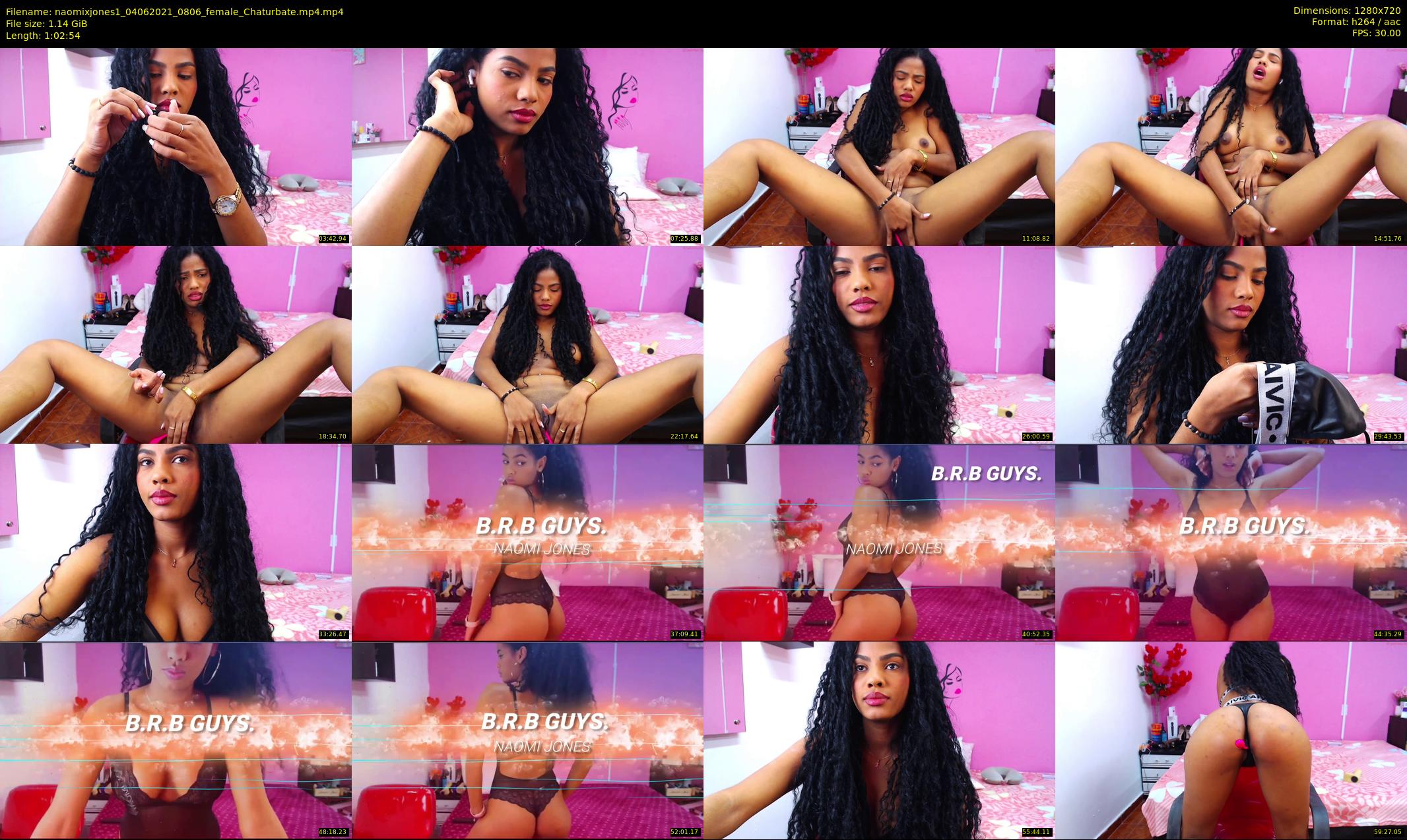 naomixjones1 — 63 minute Chaturbate female cam show recording, 720p, Jun 4, 2021