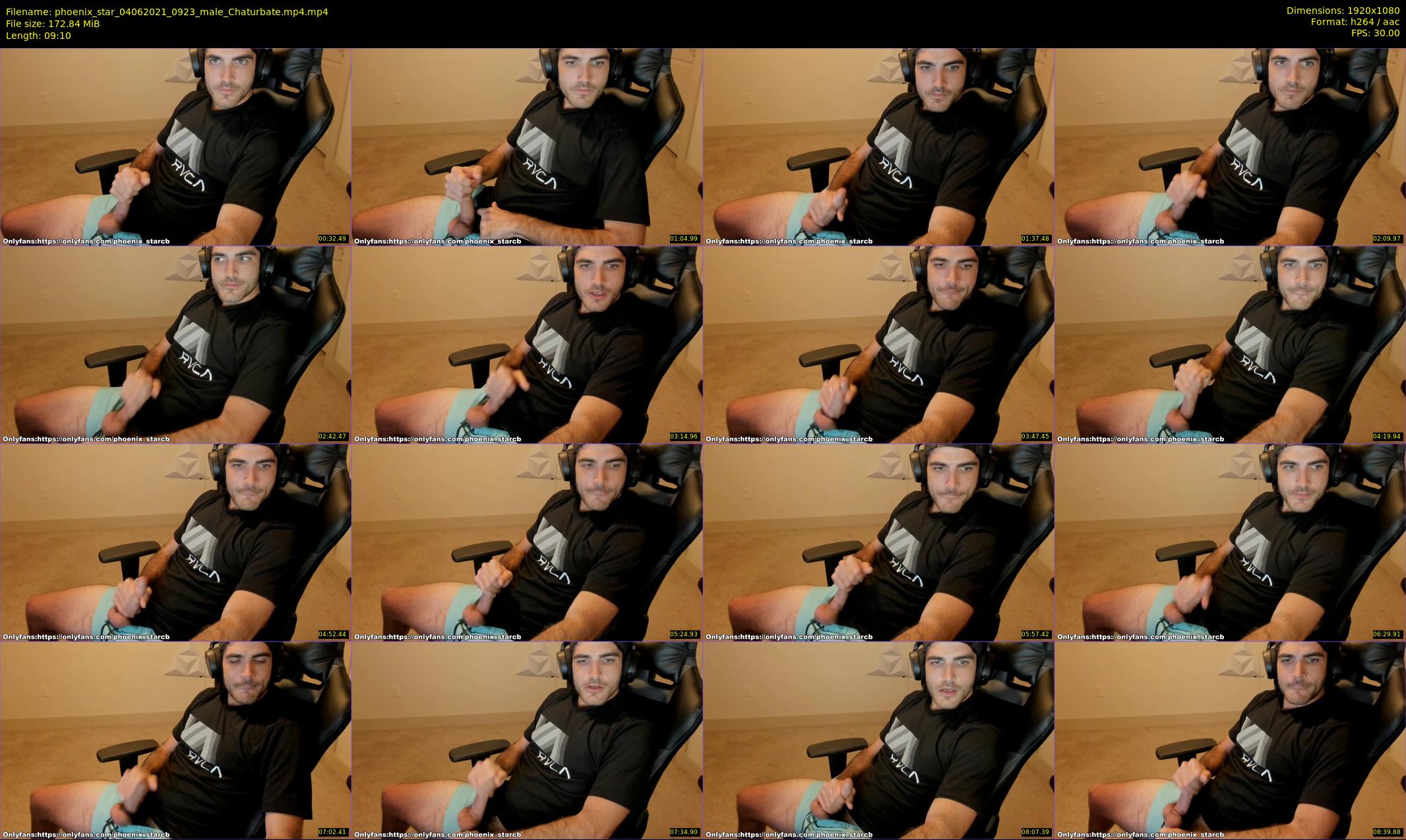 phoenix_star — 10 minute Chaturbate male cam show recording, 1080p, Jun 4, 2021