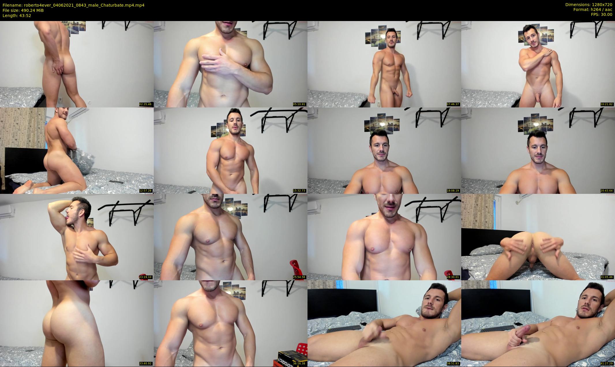 roberto4ever — 44 minute Chaturbate male cam show recording, 720p, Jun 4, 2021