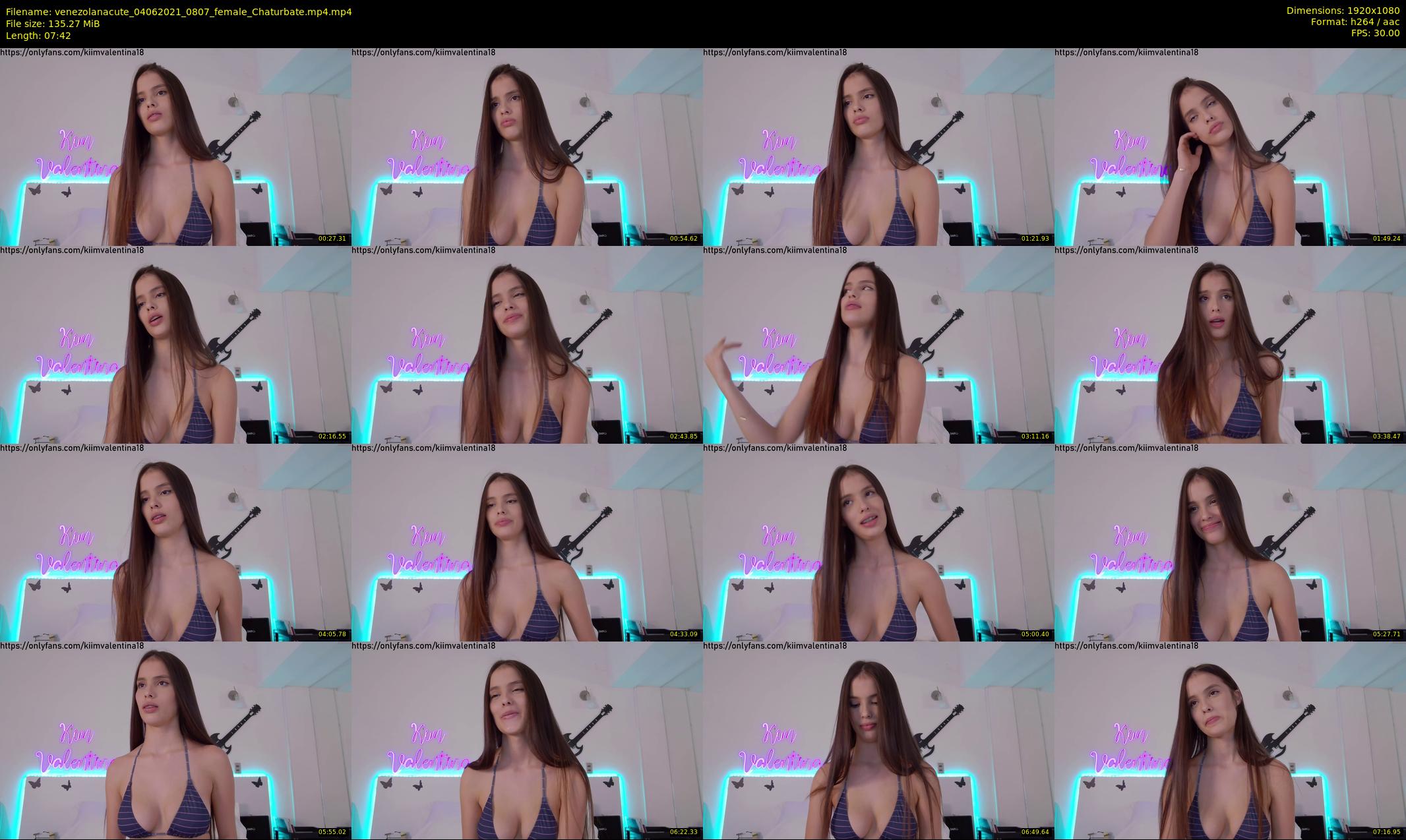 venezolanacute — 8 minute Chaturbate female cam show recording, 1080p, Jun 4, 2021