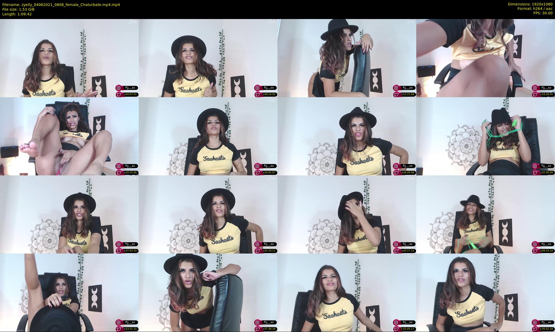 zyelly — 70 minute Chaturbate female cam show recording, 1080p, Jun 4, 2021