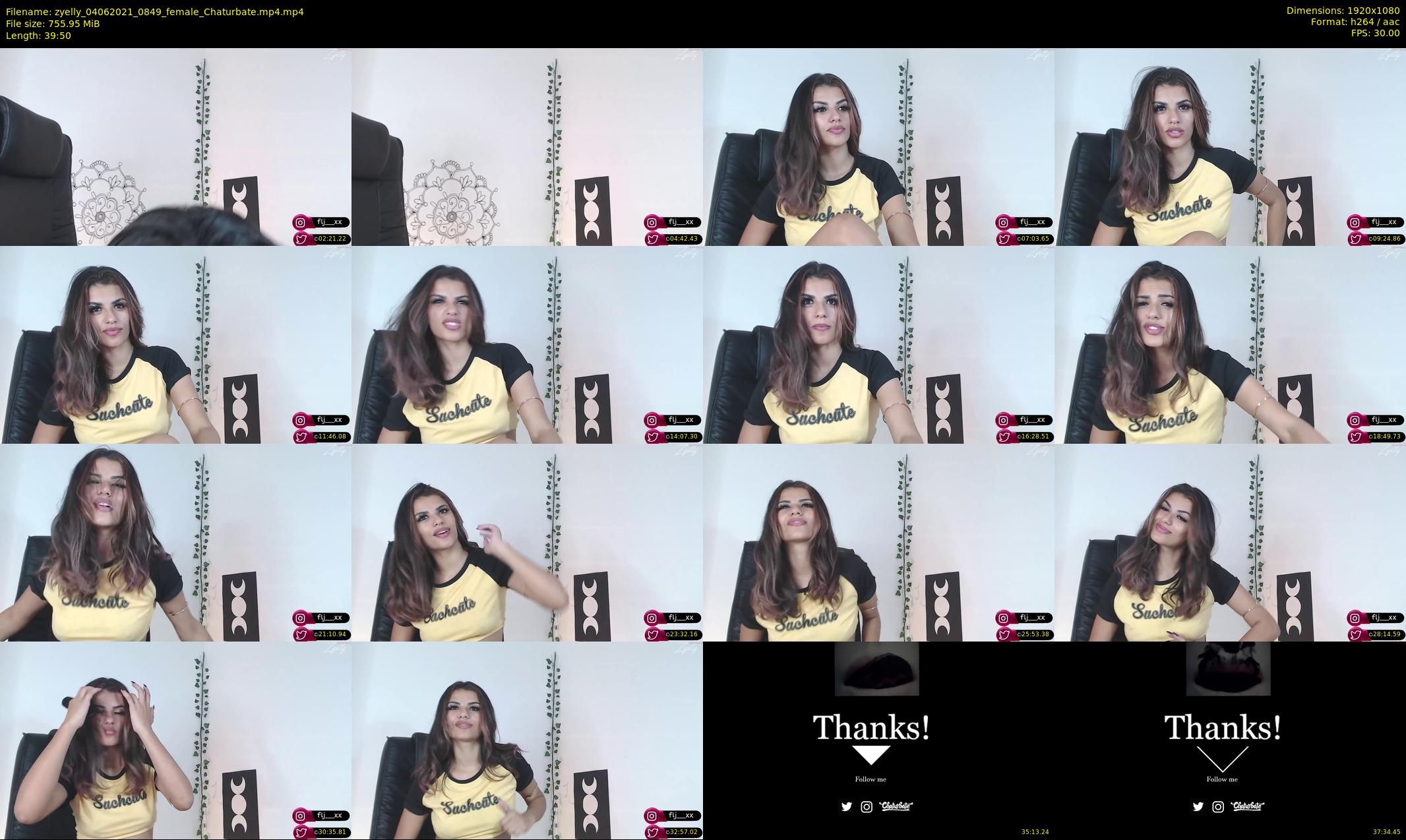 zyelly — 40 minute Chaturbate female cam show recording, 1080p, Jun 4, 2021
