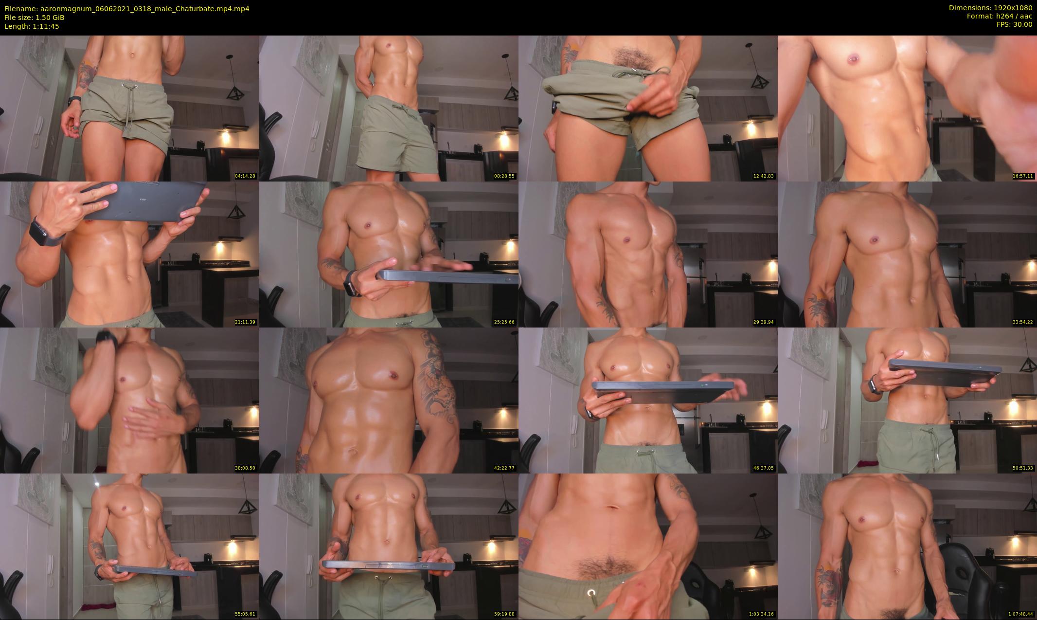 aaronmagnum — 72 minute Chaturbate male cam show recording, 1080p, Jun 6, 2021