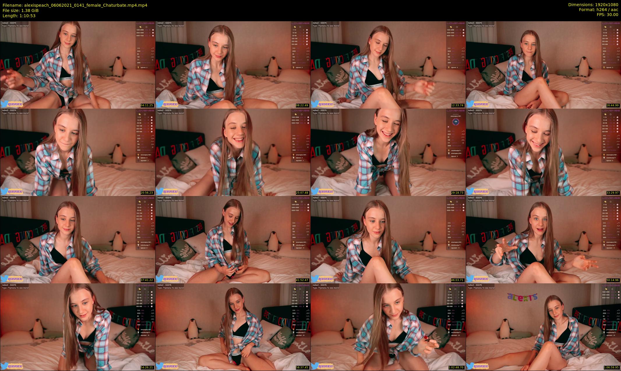 alexispeach — 71 minute Chaturbate female cam show recording, 1080p, Jun 6, 2021