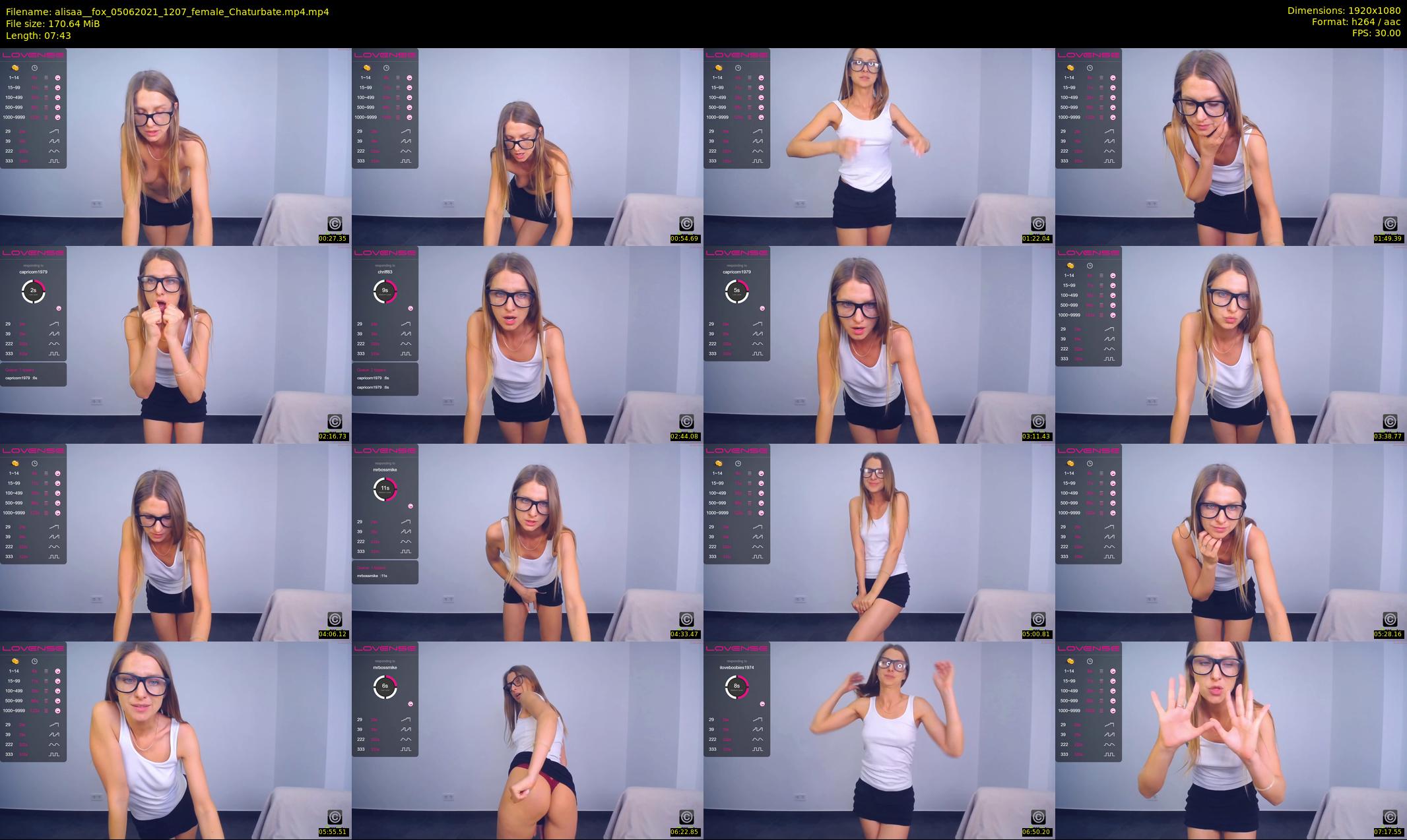 alisaa__fox — 8 minute Chaturbate female cam show recording, 1080p, Jun 5, 2021