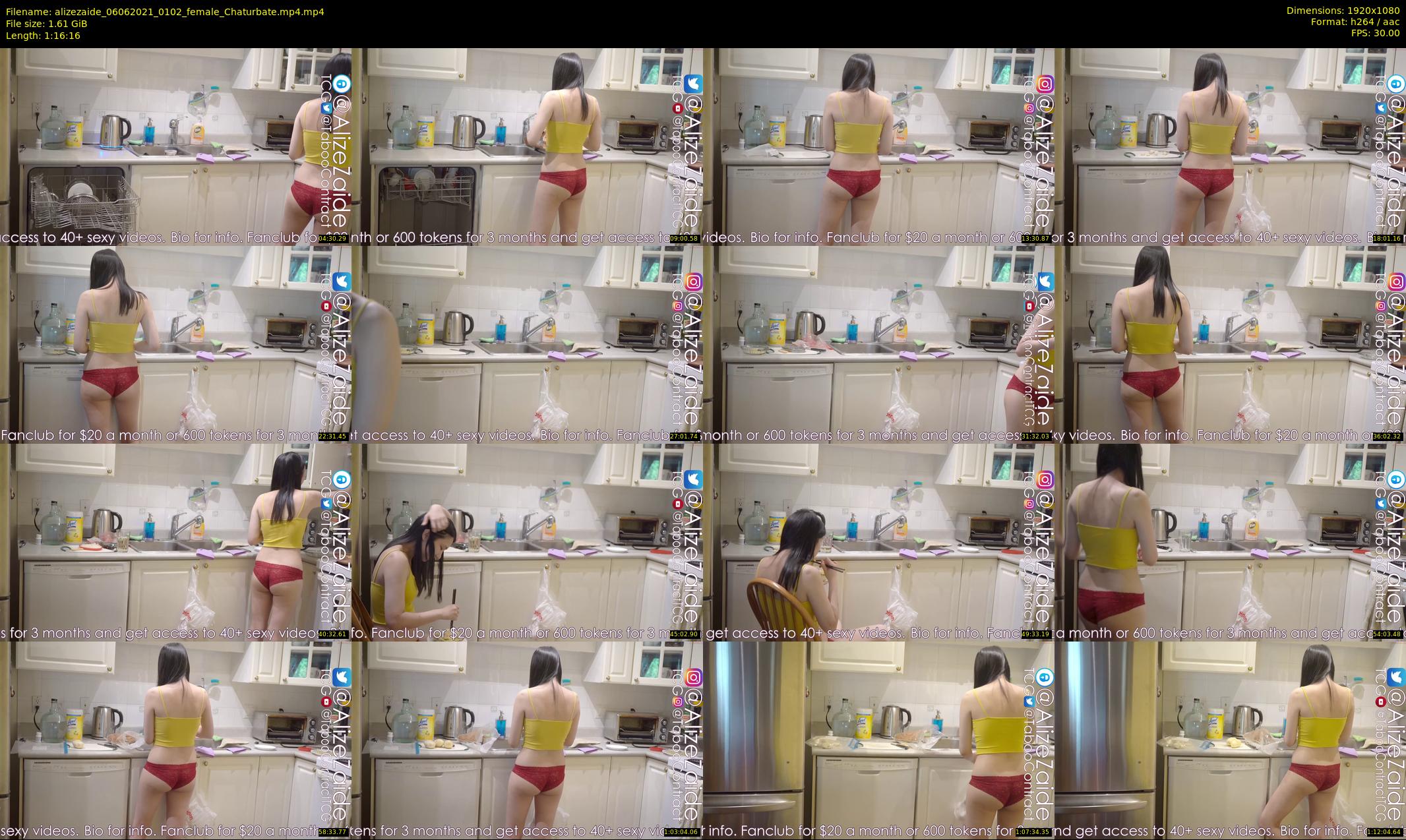 alizezaide — 77 minute Chaturbate female cam show recording, 1080p, Jun 6, 2021