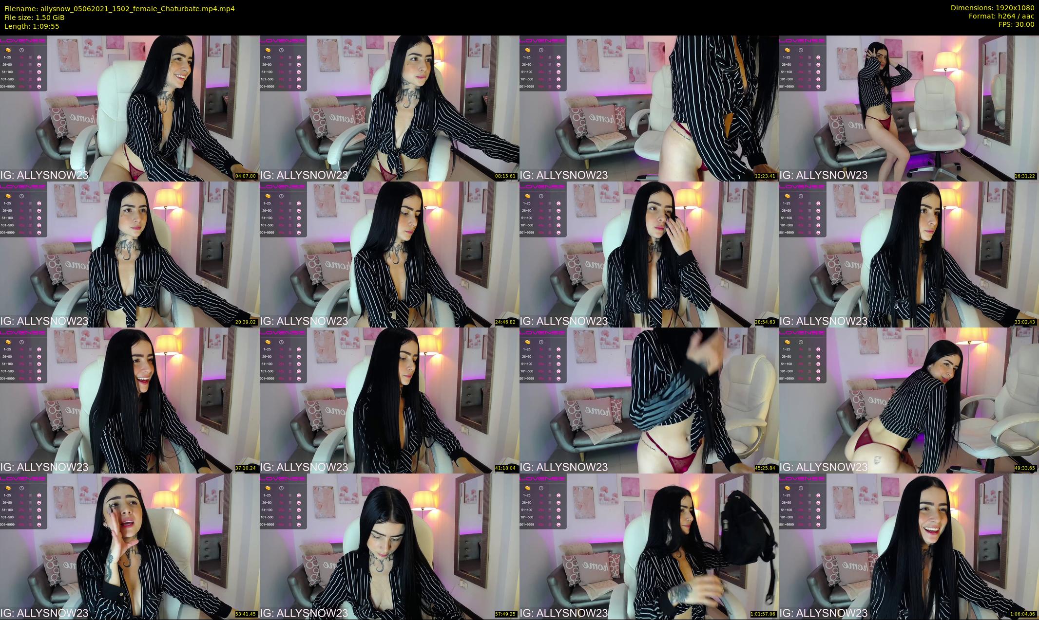 allysnow — 70 minute Chaturbate female cam show recording, 1080p, Jun 5, 2021