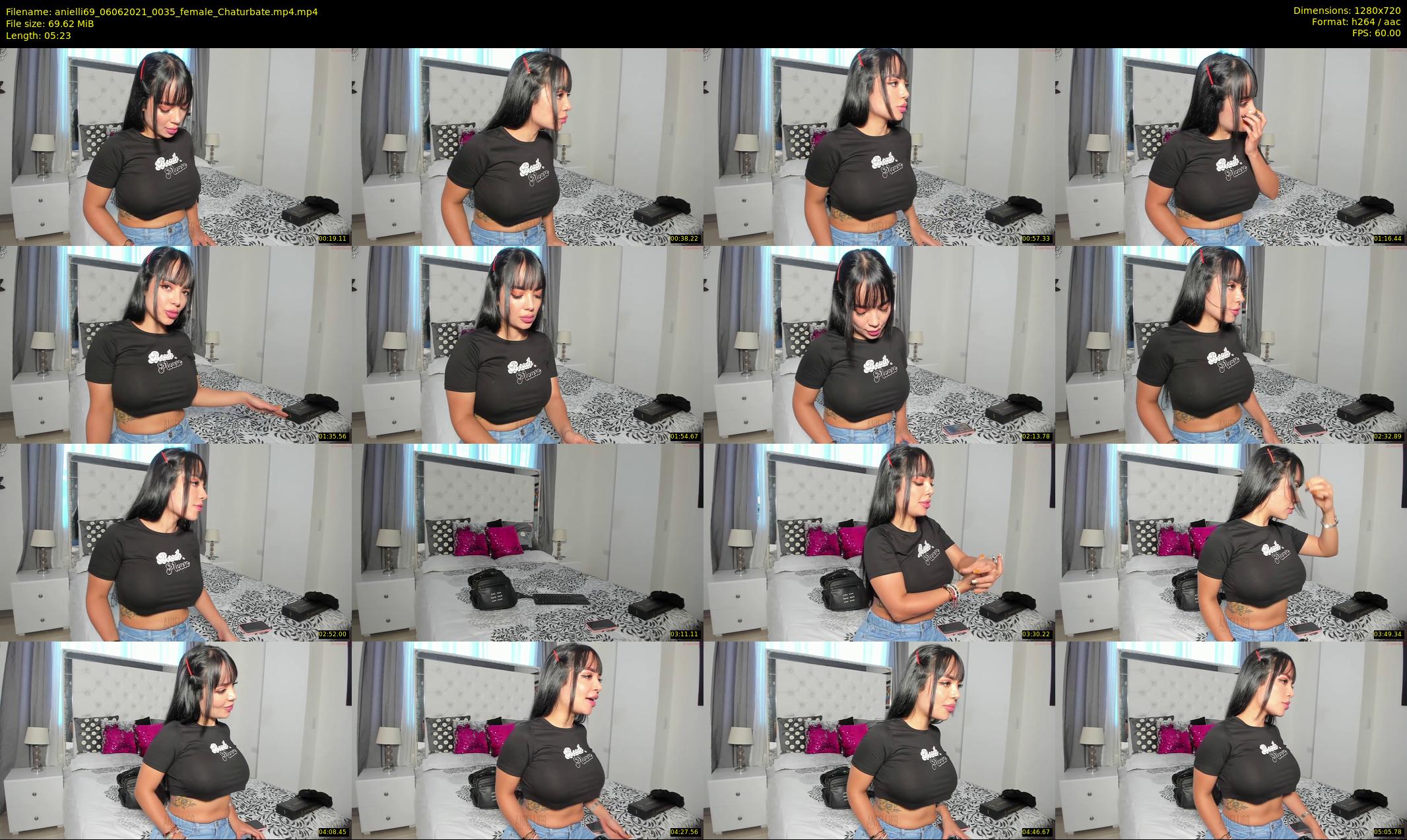 anielli69 — 6 minute Chaturbate female cam show recording, 720p, Jun 6, 2021