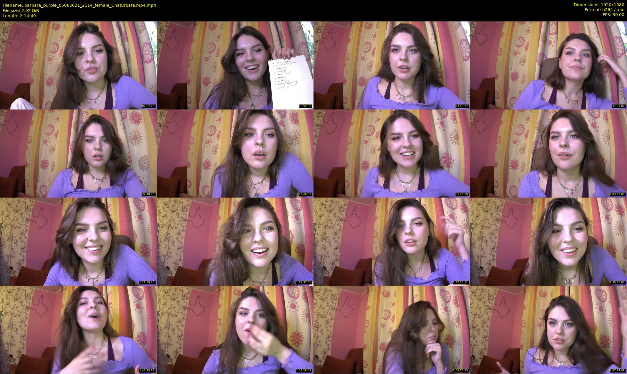 barbara_purple — 135 minute Chaturbate female cam show recording, 1080p, Jun 5, 2021