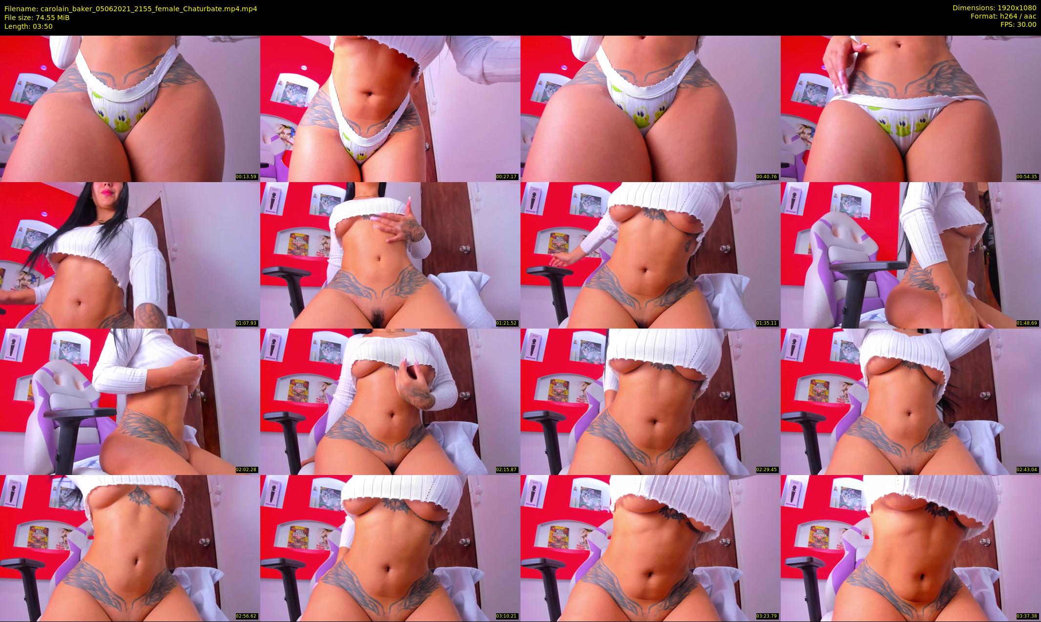 carolain_baker — 4 minute Chaturbate female cam show recording, 1080p, Jun 5, 2021