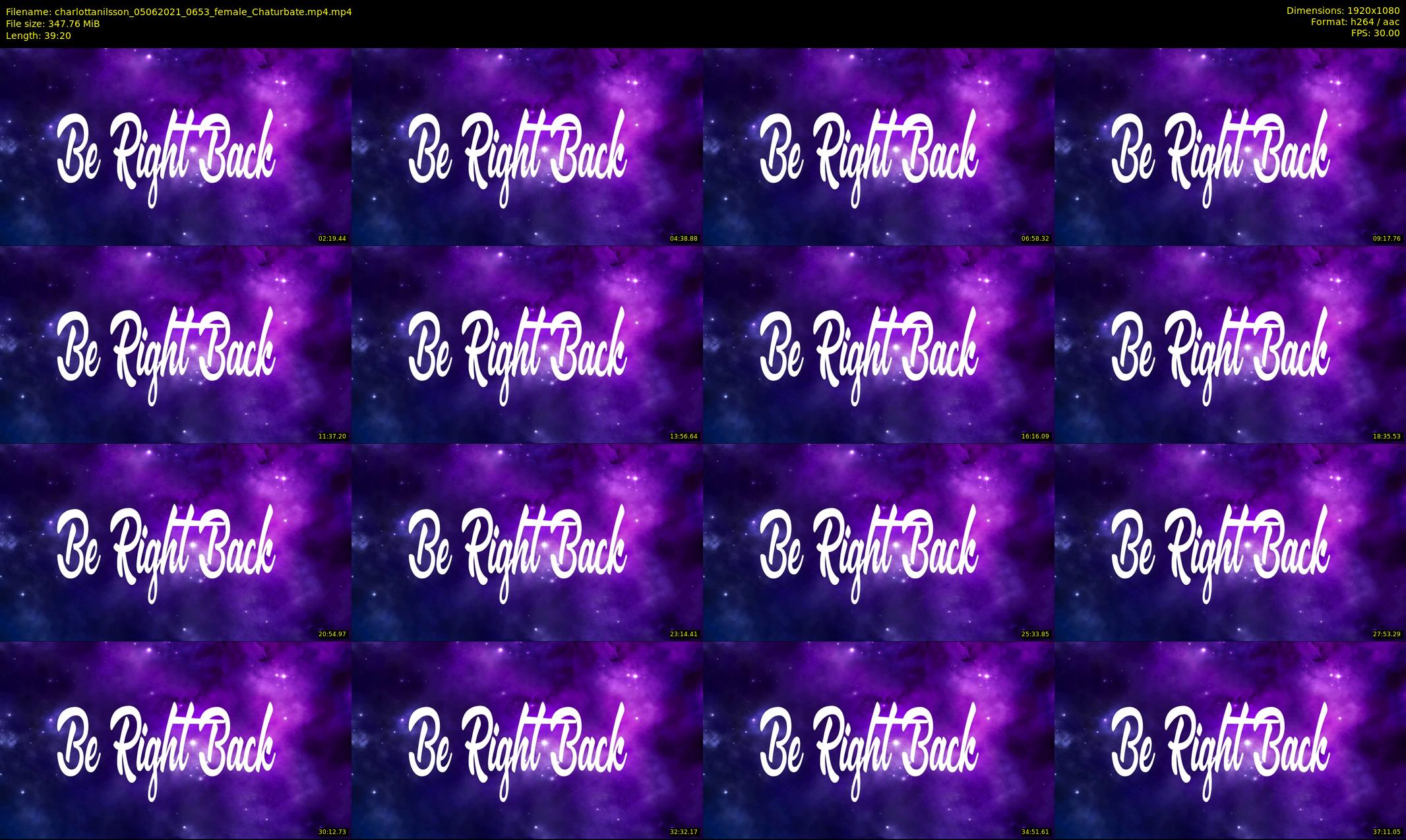 charlottanilsson — 40 minute Chaturbate female cam show recording, 1080p, Jun 5, 2021