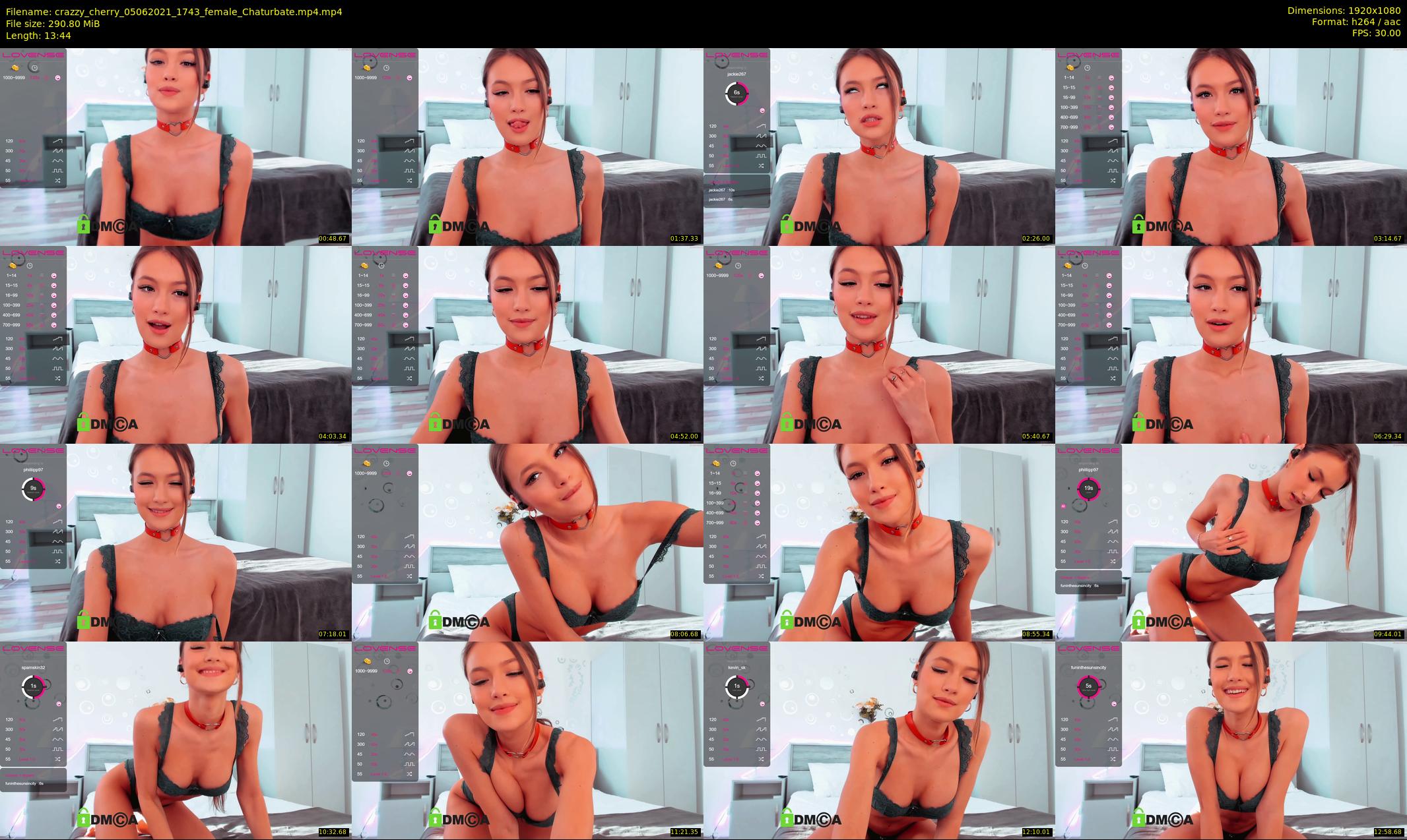 crazzy_cherry — 14 minute Chaturbate female cam show recording, 1080p, Jun 5, 2021