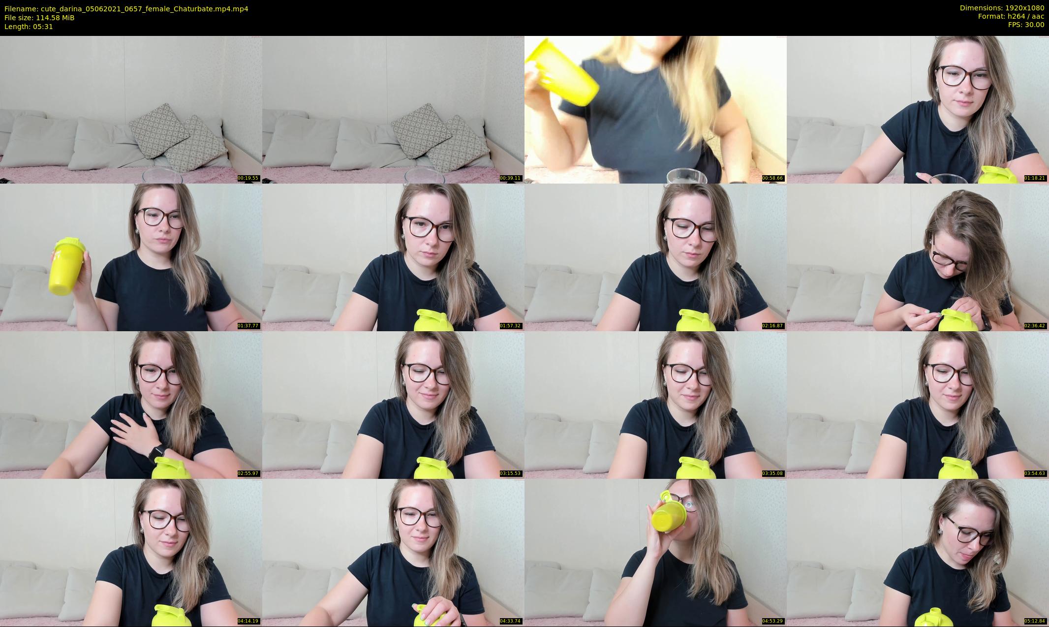 cute_darina — 6 minute Chaturbate female cam show recording, 1080p, Jun 5, 2021