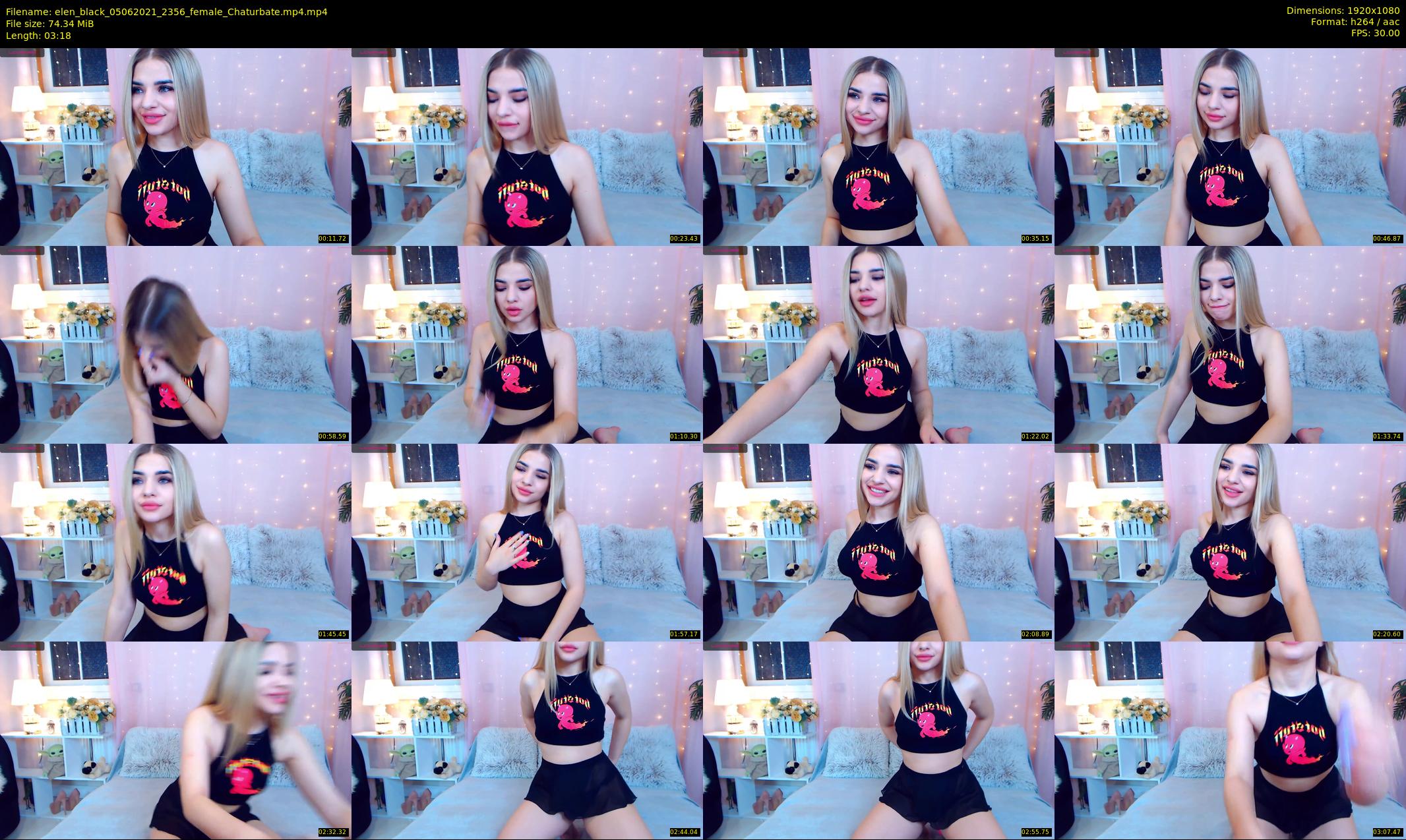 elen_black — 4 minute Chaturbate female cam show recording, 1080p, Jun 5, 2021