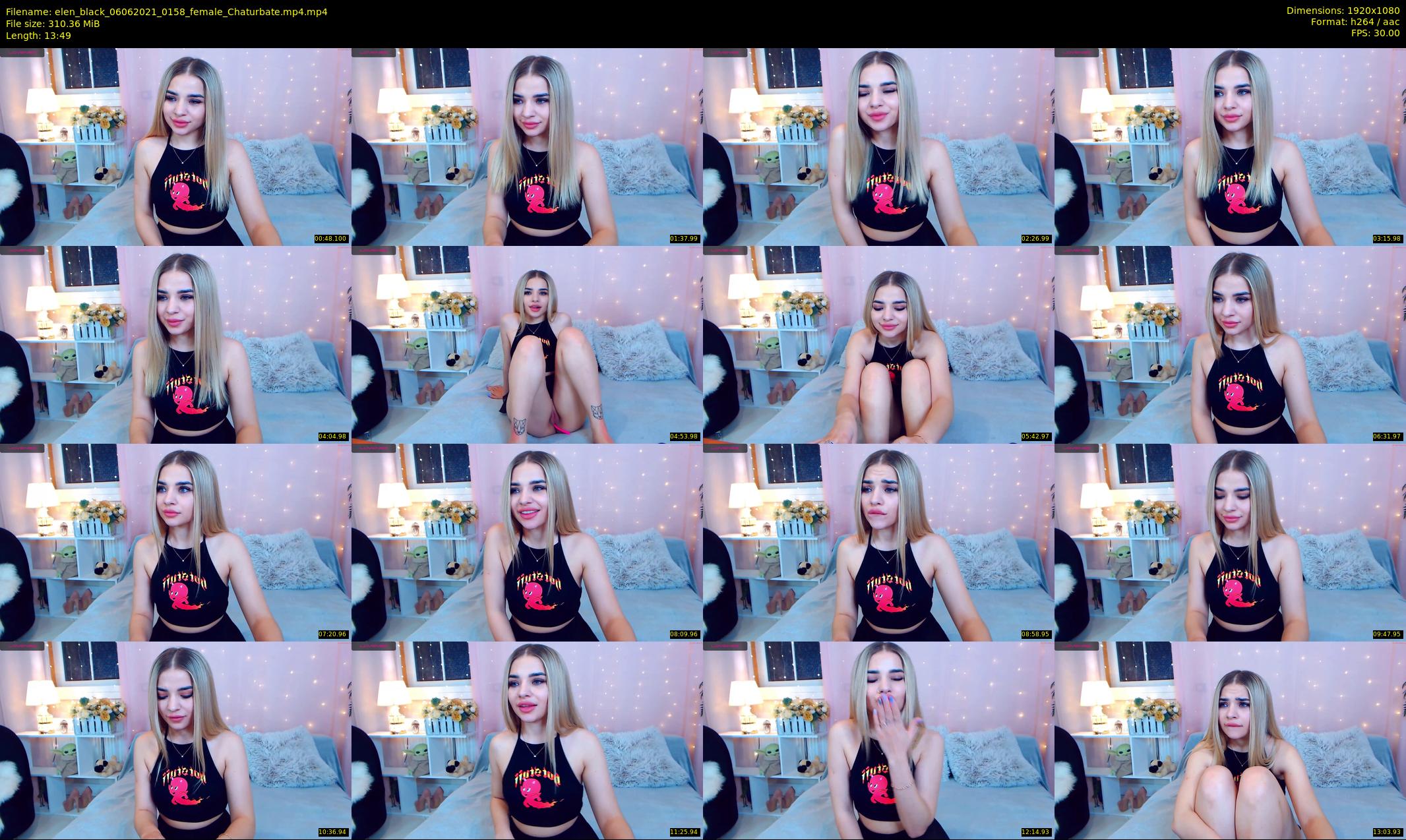 elen_black — 14 minute Chaturbate female cam show recording, 1080p, Jun 6, 2021