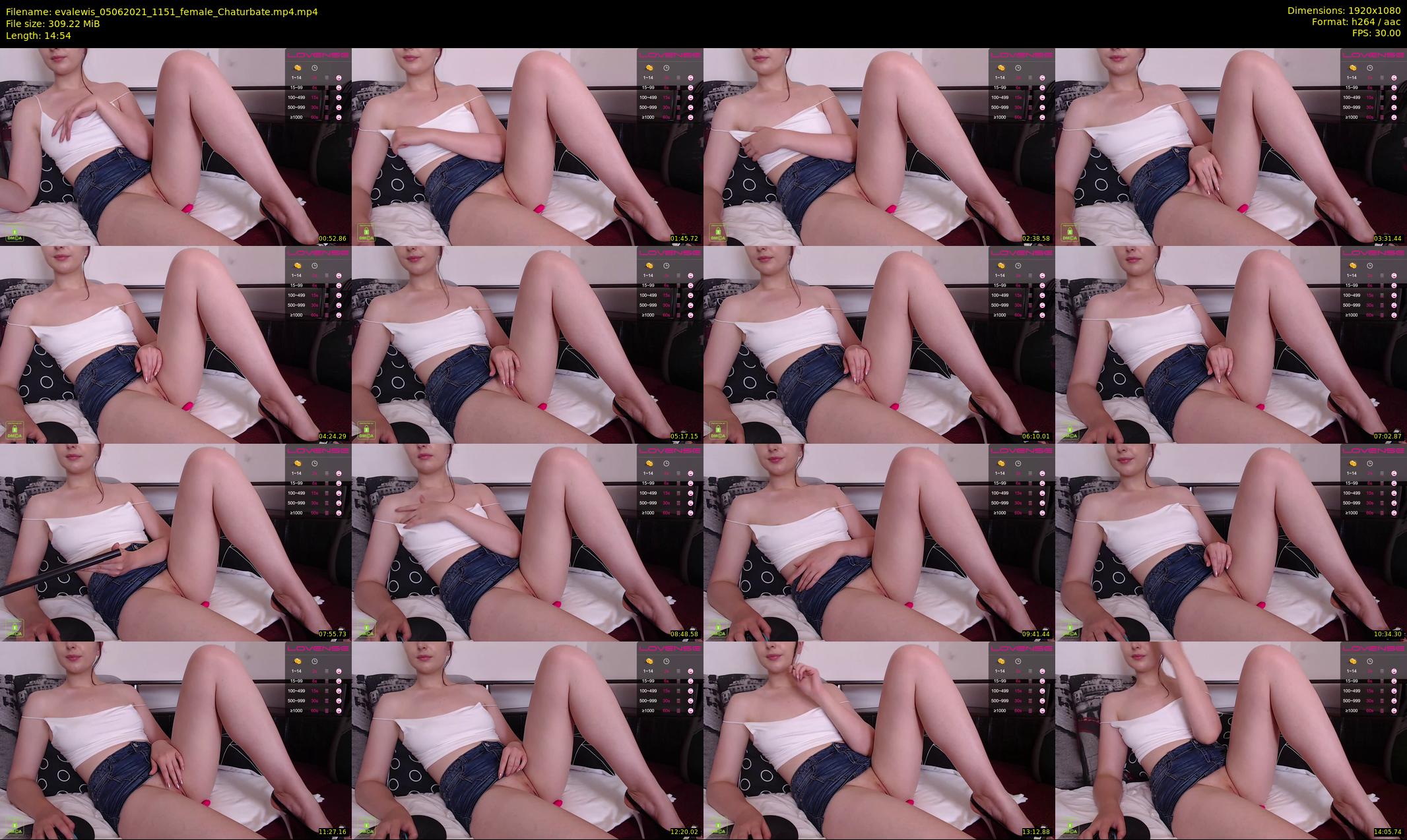evalewis — 15 minute Chaturbate female cam show recording, 1080p, Jun 5, 2021